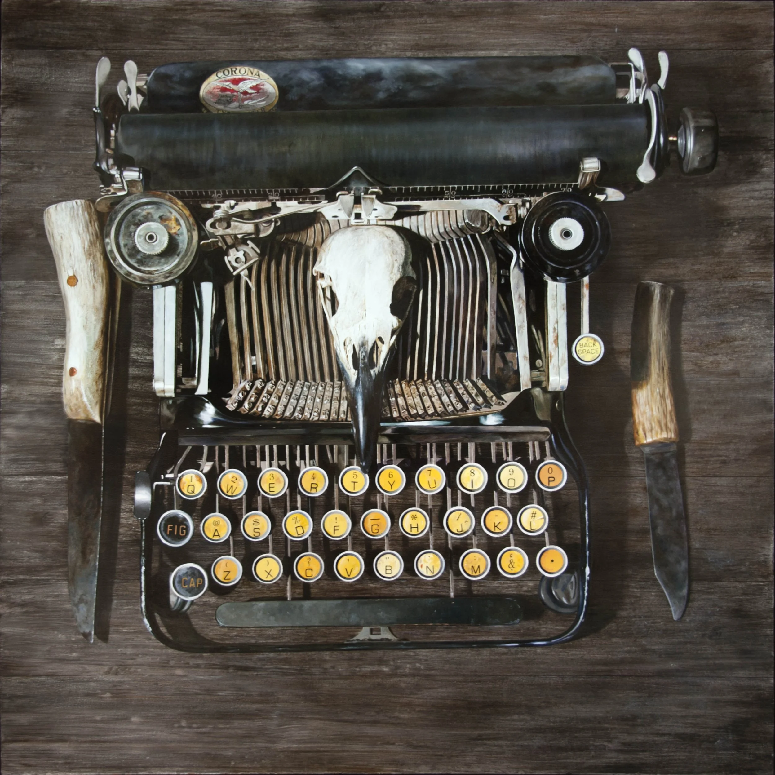 the witness oil on panel 48 in (121.92 cm)  x 48 in (121.92 cm).jpg