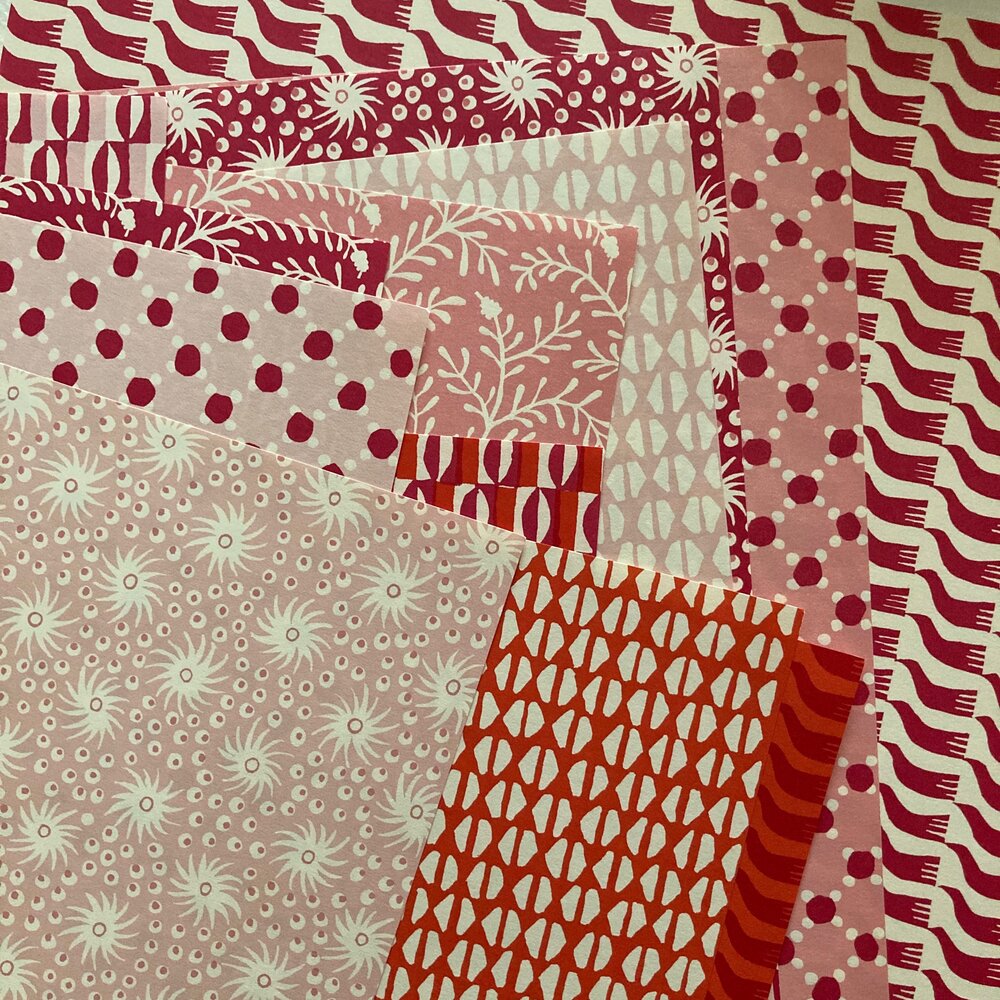Cambridge Imprint origami craft papers, unboxed — Bari Zaki Studio