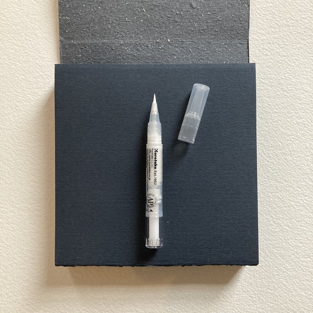 Fine White Brush Pen — Bari Zaki Studio