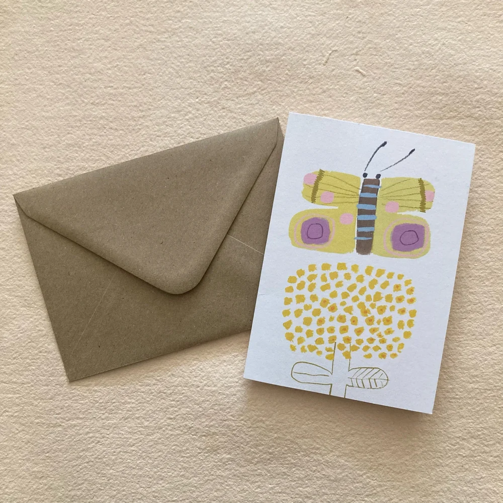NIQUEA.D Plant Under Cloche Note Cards - Set Of 10 Blank Greeting Cards With Envelopes