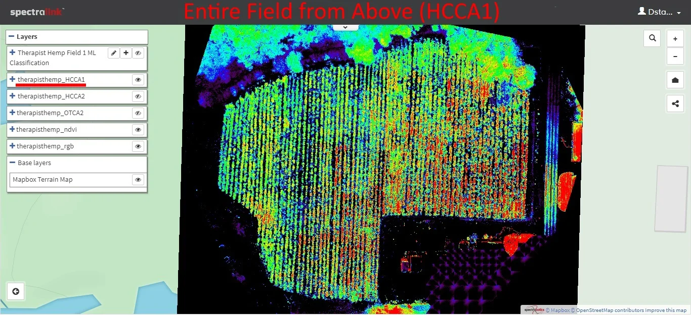 Hemp Chlorophyll Content Analysis tool for assessment of hemp health