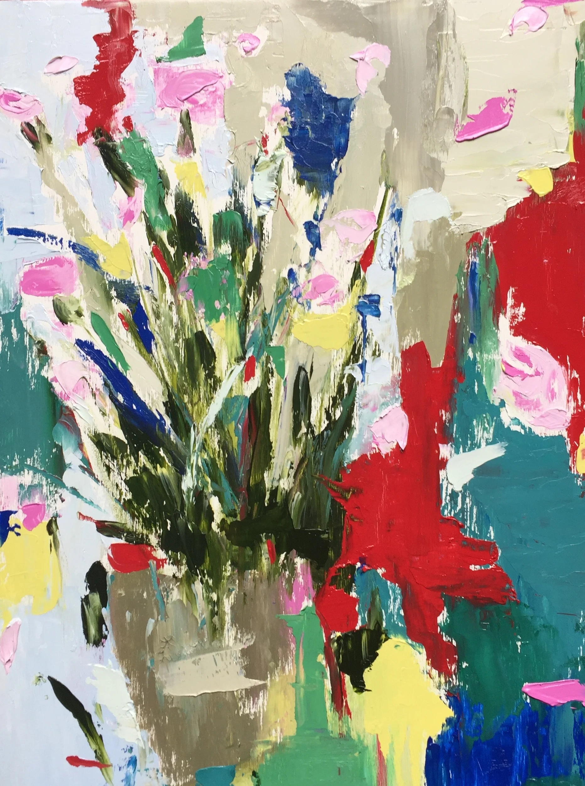 "Mini Carnations" 12"x16" Oil on Wood Panel $500.00