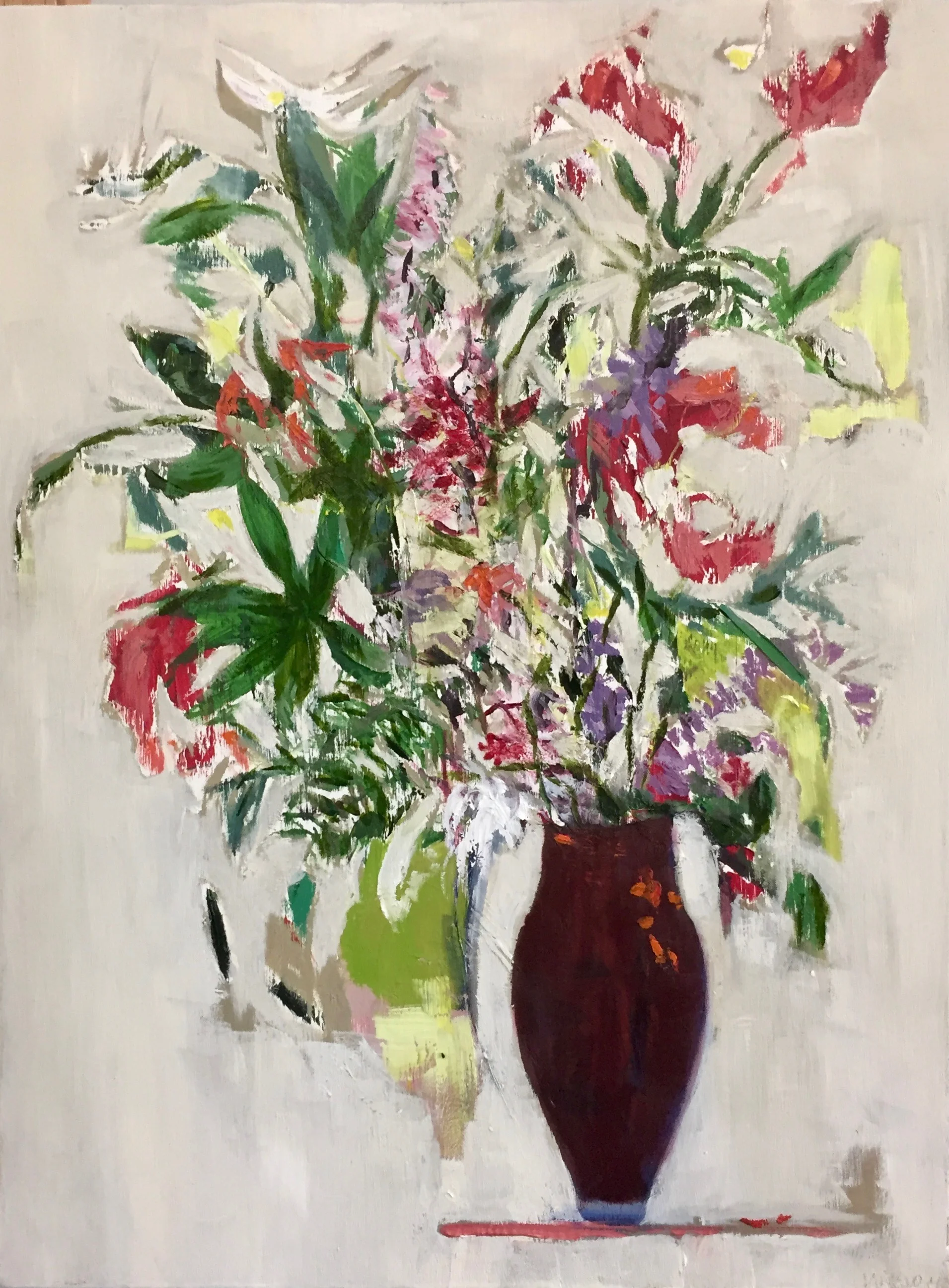 "Wild Flowers" 12"x16" Oil on Wood Panel $500.00