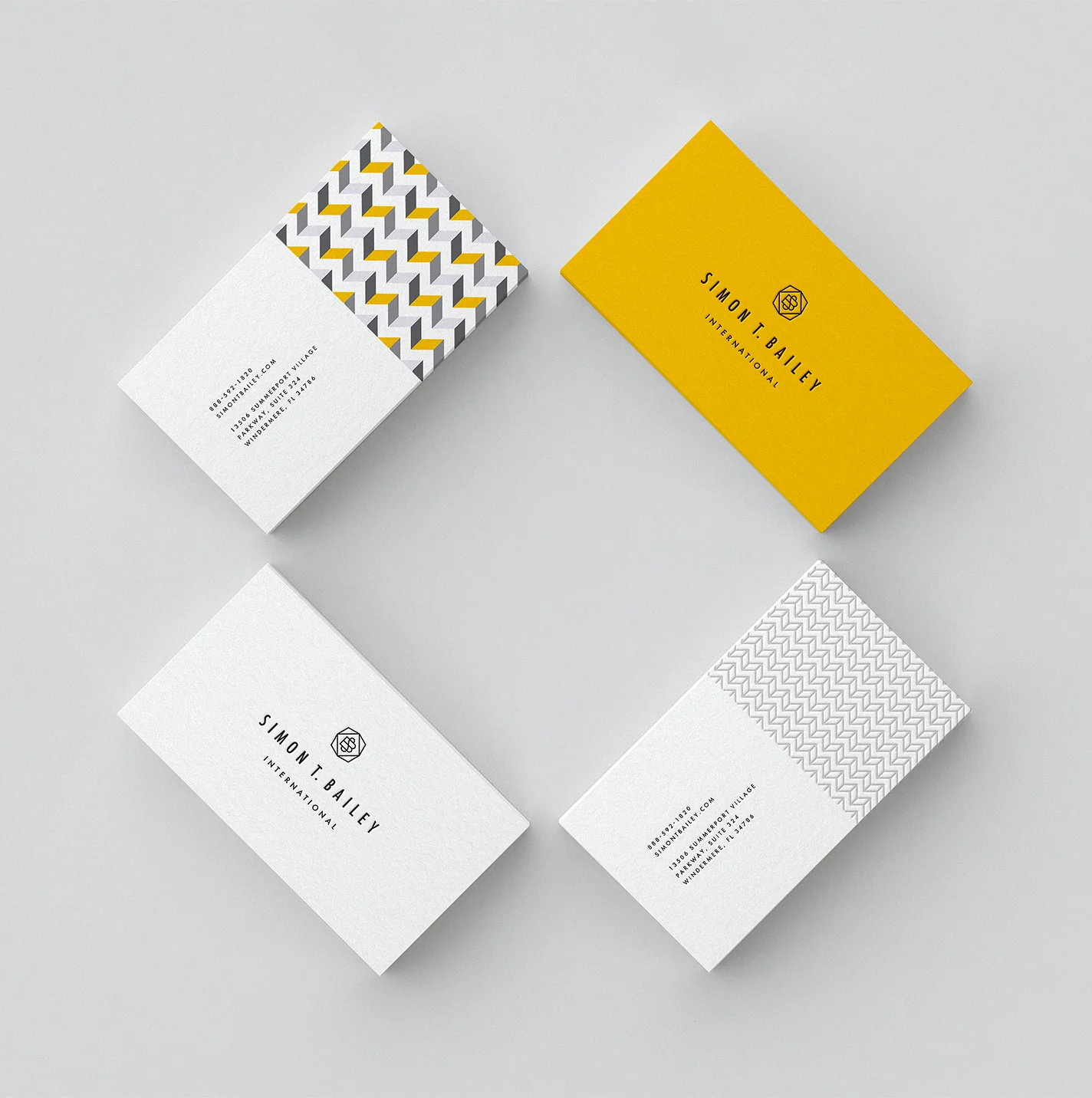 Simon's business cards
