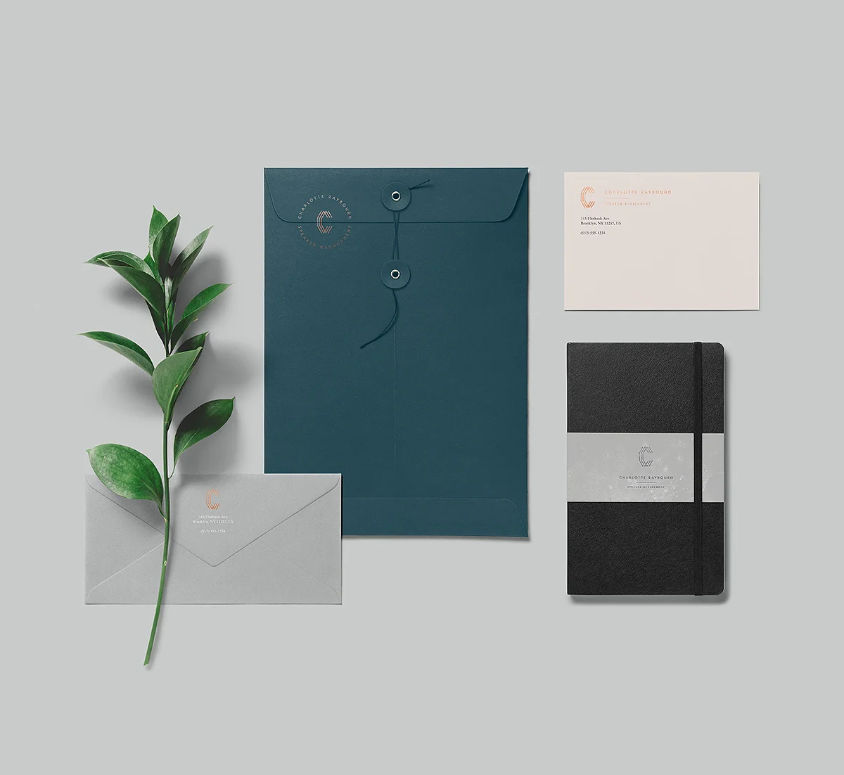Stationary with speaker's badge (from brand board)