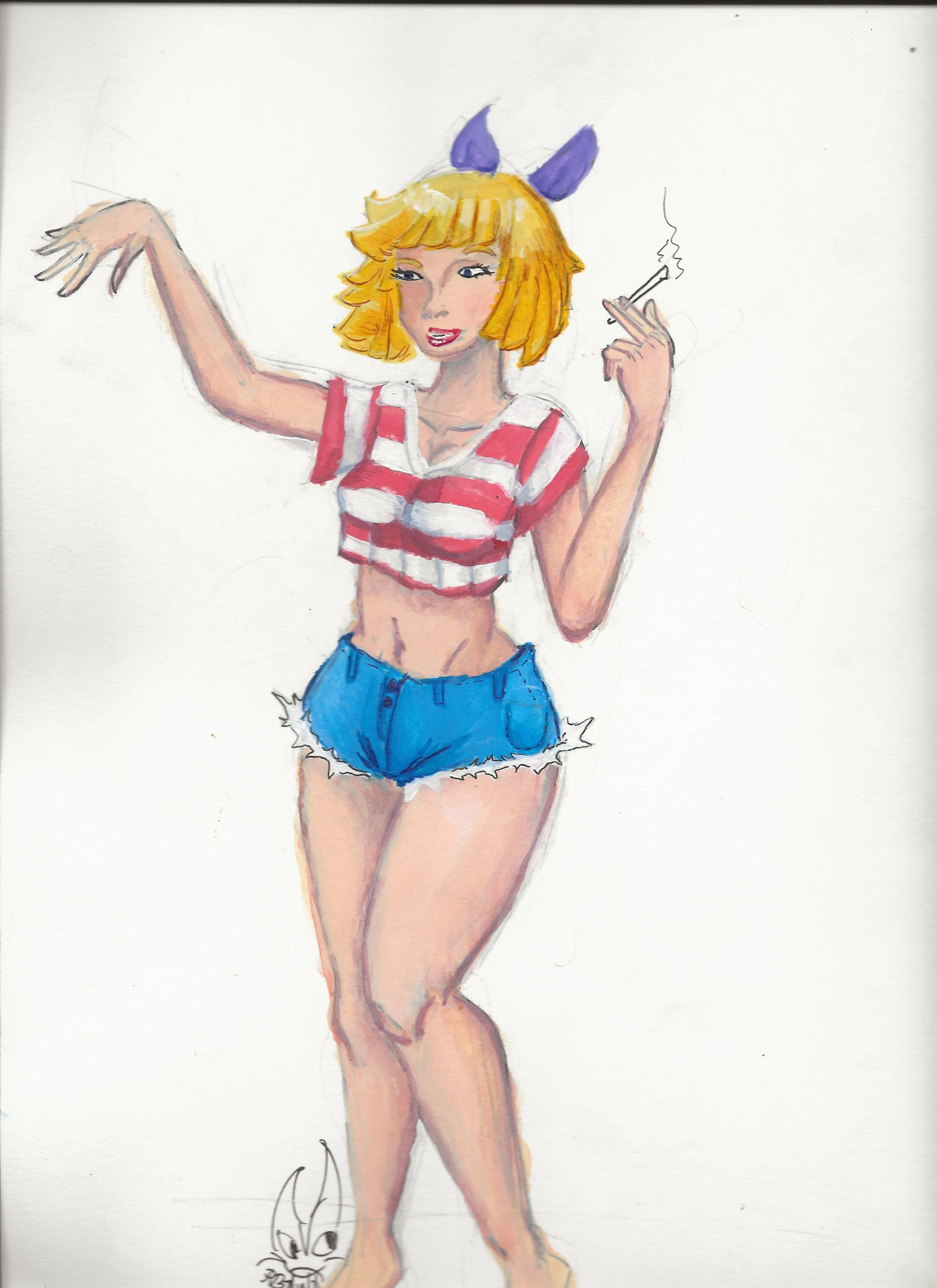 King Kong Girl [acrylic practice]