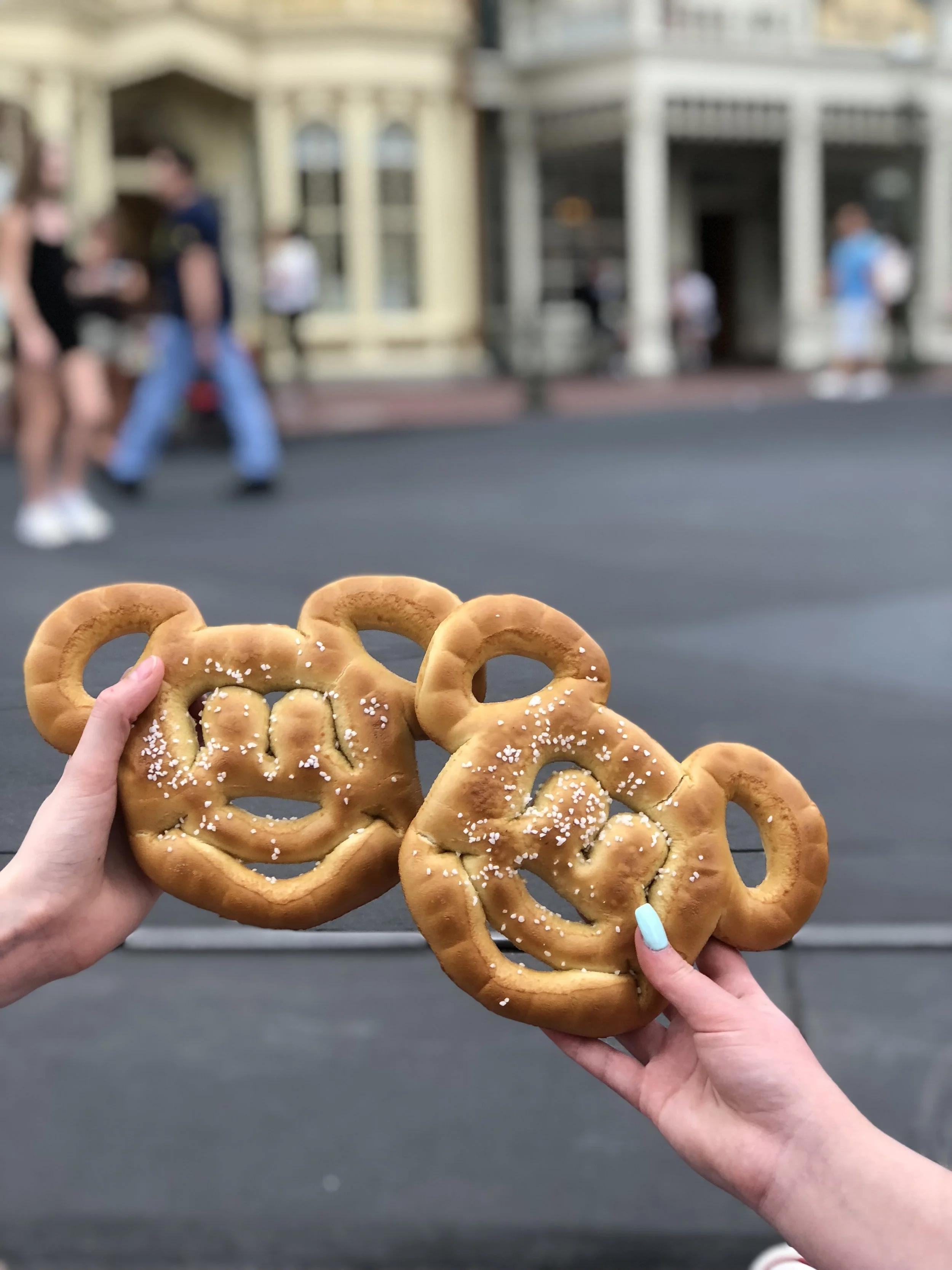 If you need a snack, grab a Mickey shaped pretzel! 