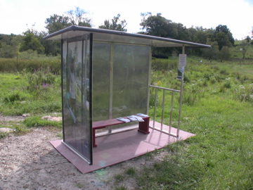 Passive Solar Illuminated Photo Bus Shelter in 3/4 scale