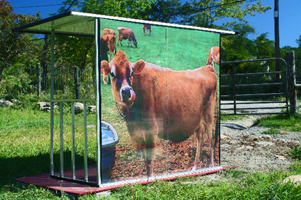 Passive Solar Illuminated Photo Bus Shelter in 3/4 scale