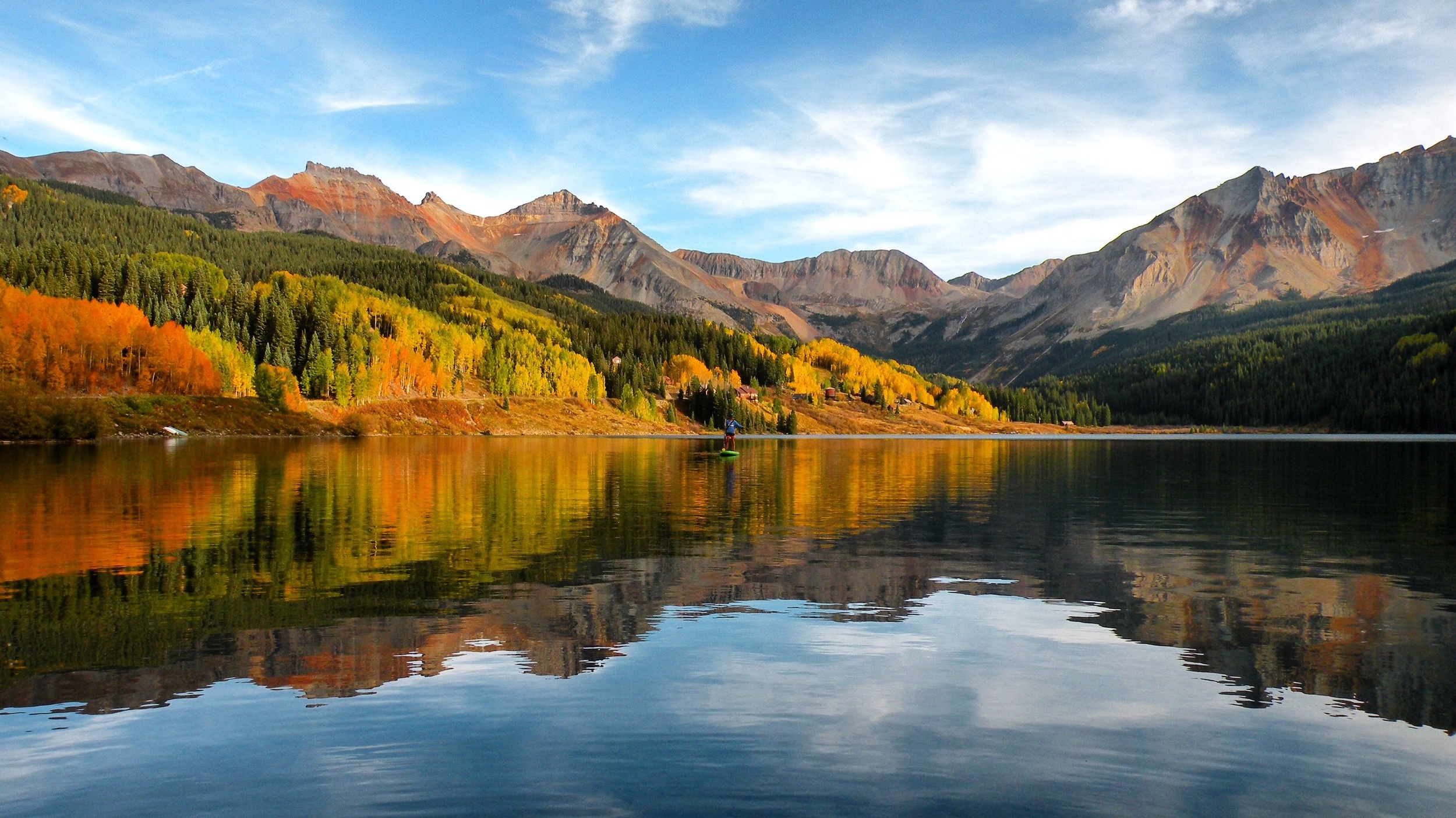 Fall colors at Trout Lake near Telluride Colorado