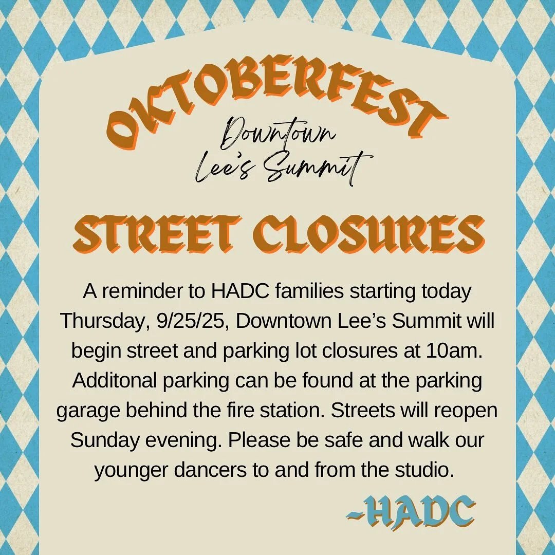 HADC

🚧 Street and Parking lot closures being today, Thursday 9/25.