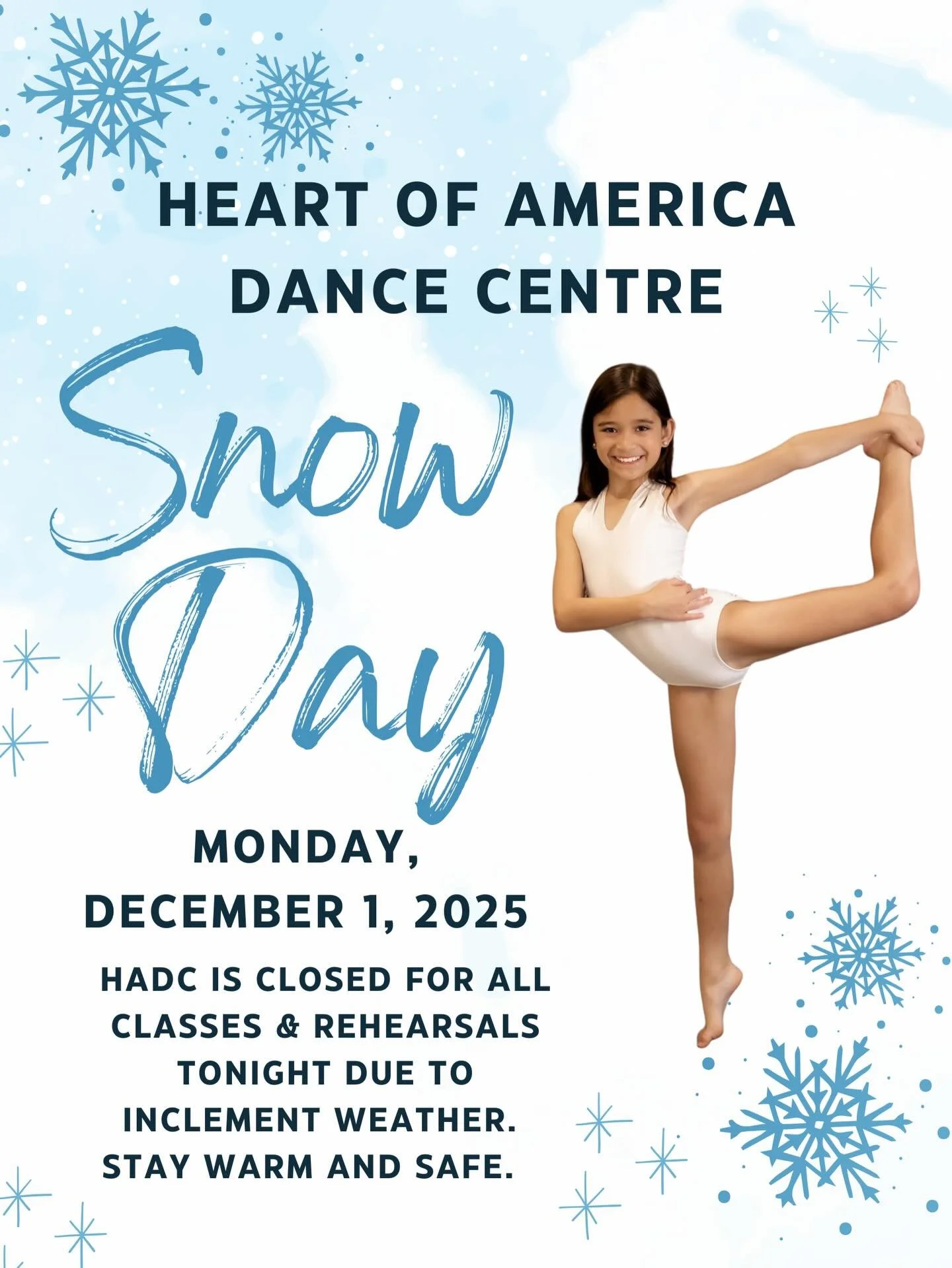 HADC will be closed today, Monday, December 1, 2025 due to inclement weather. Please be safe and stay warm.