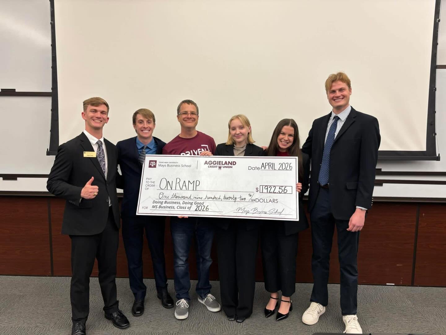 OnRamp is grateful for yet another partnership with a @maysbusiness class! This Integrated Consulting Experience group built a business in the fall that raised money for OnRamp and then did a research project this semester to guide us through scaling