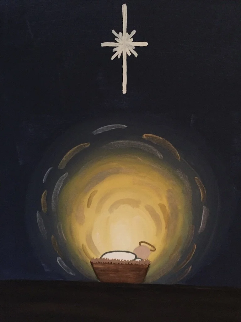 Gesu Bambino, Acrylic Painting by Erin Williams