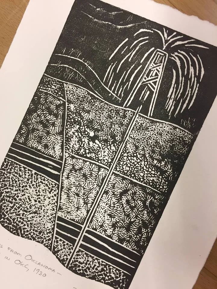Printmaking & the Leather Matrix