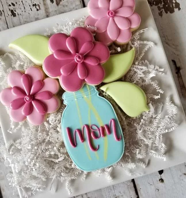 Beginner's Cookie Decorating Mother's Day Bouquet