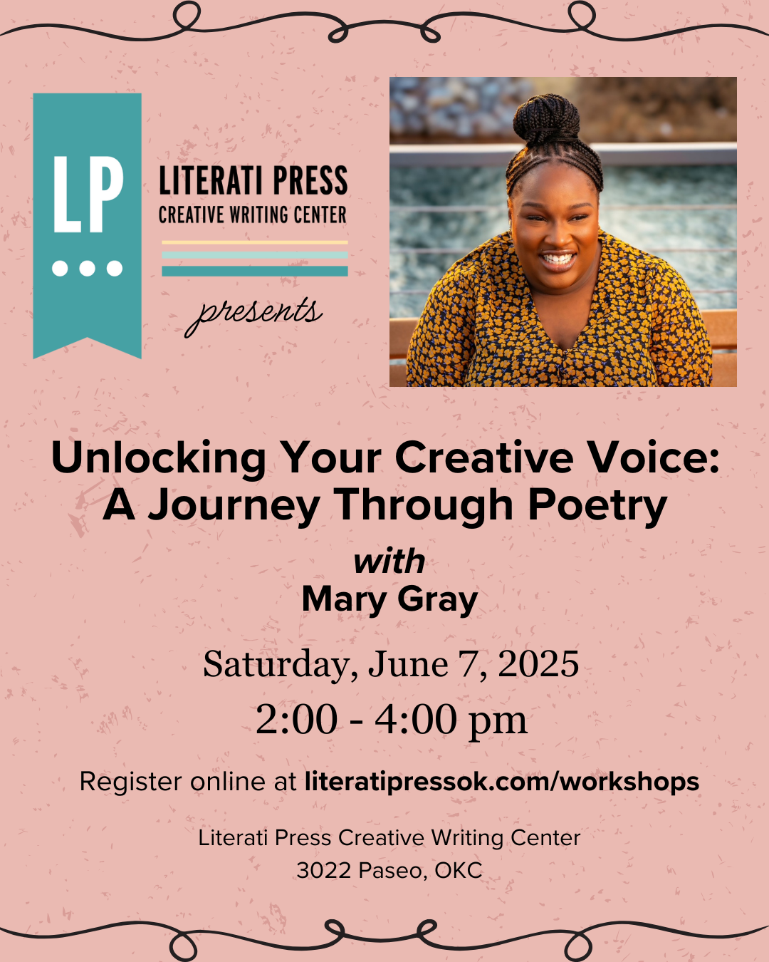 Literati Press: Unlocking Your Creative Voice: A Journey Through Poetry with Mary Gray