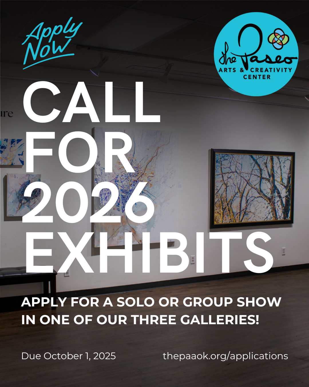 Call for 2026 Exhibits! Art Shows at the PACC