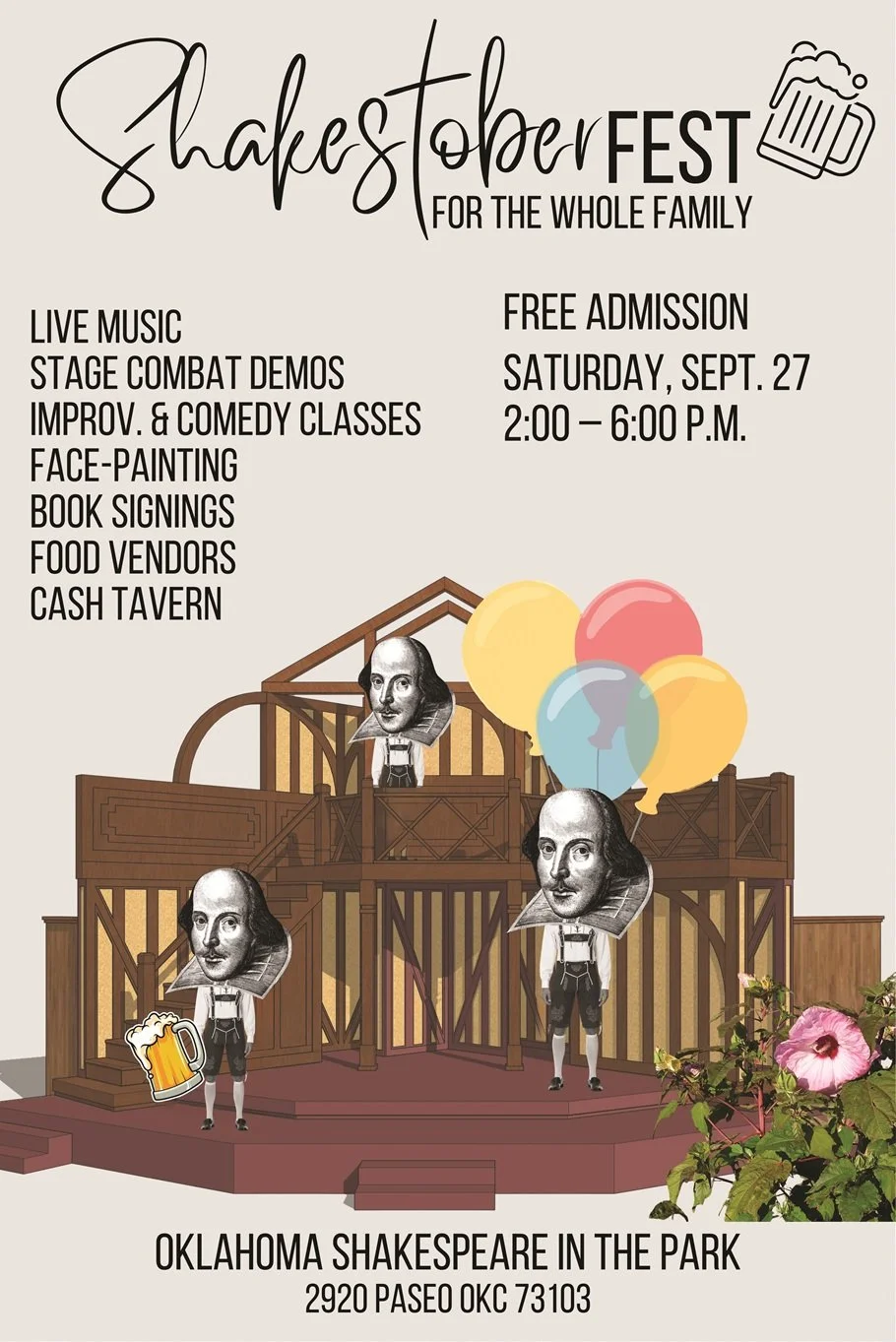 Oklahoma Shakespeare in the Park: SHAKESTOBERFEST