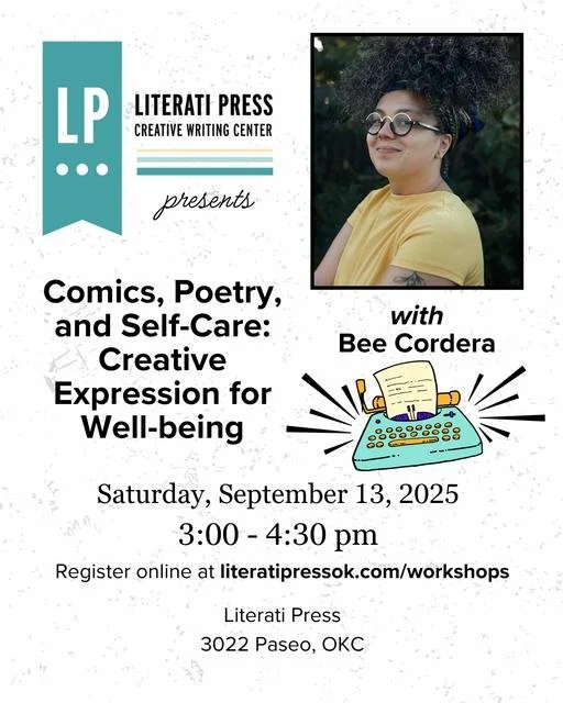 Literati Press: Comics, Poetry, and Self-Care: Creative Expression for Well-being with Poet Bee Cordera