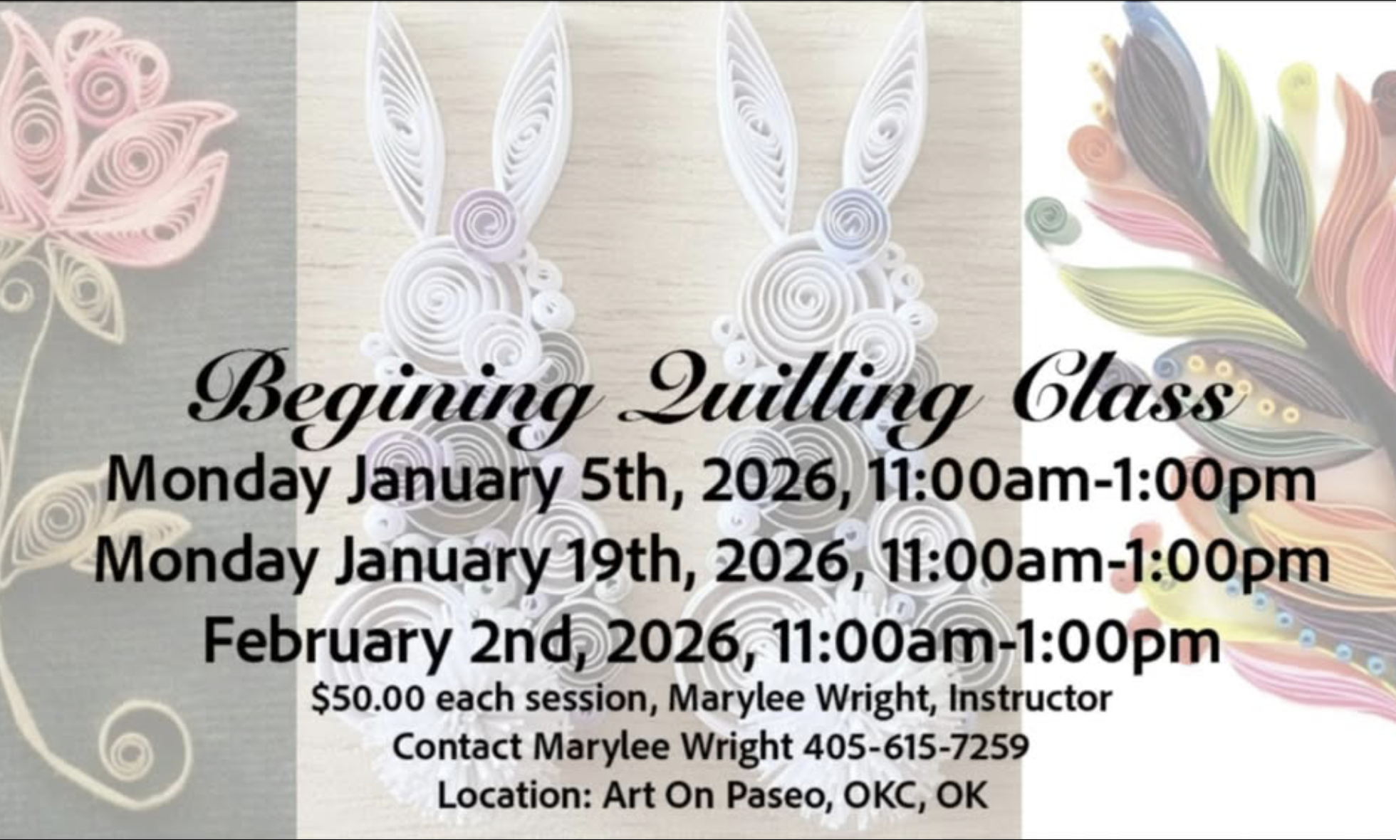 Art on Paseo - Quilling Class 