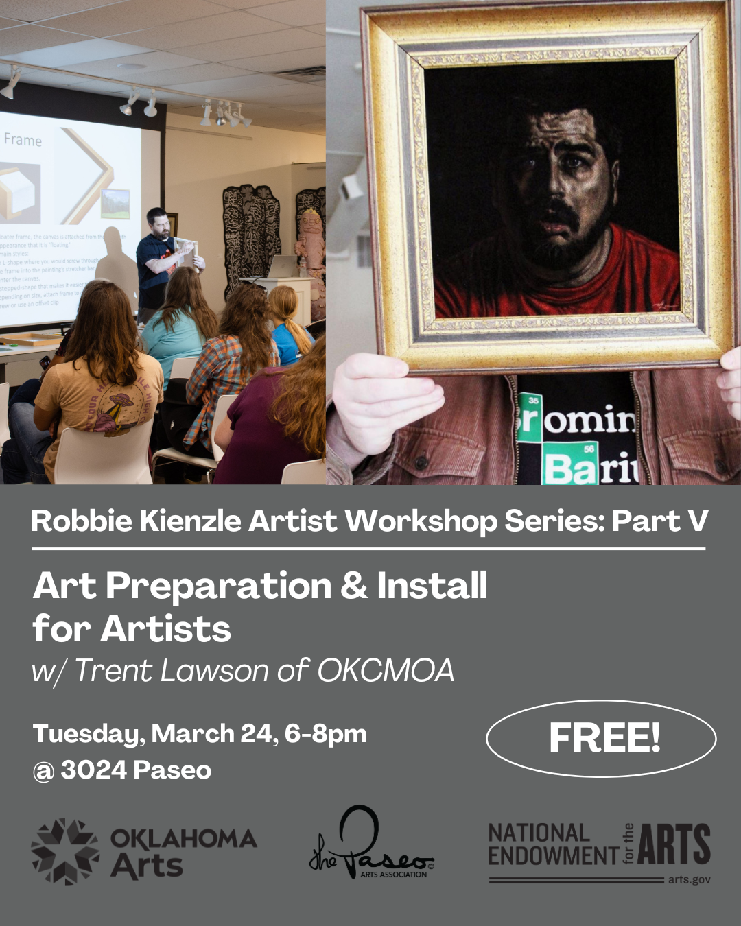 Art Preparation &amp; Install for Artists Workshop w/ Trent Lawson