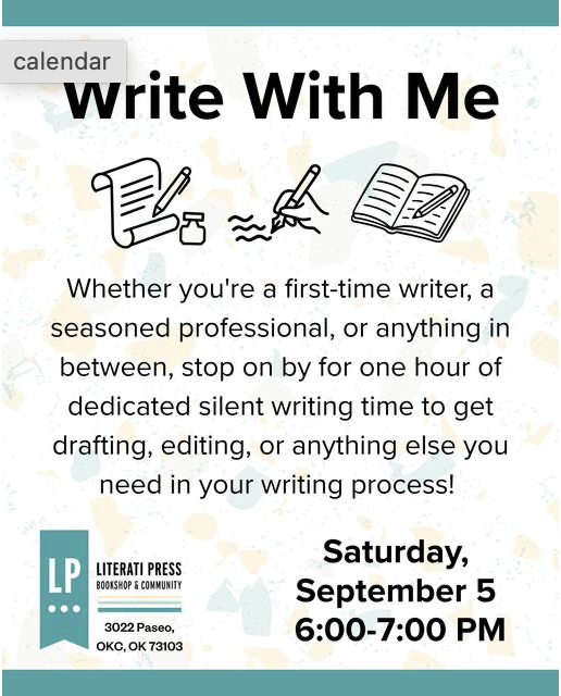 Literati Press: Write with Me Workshop