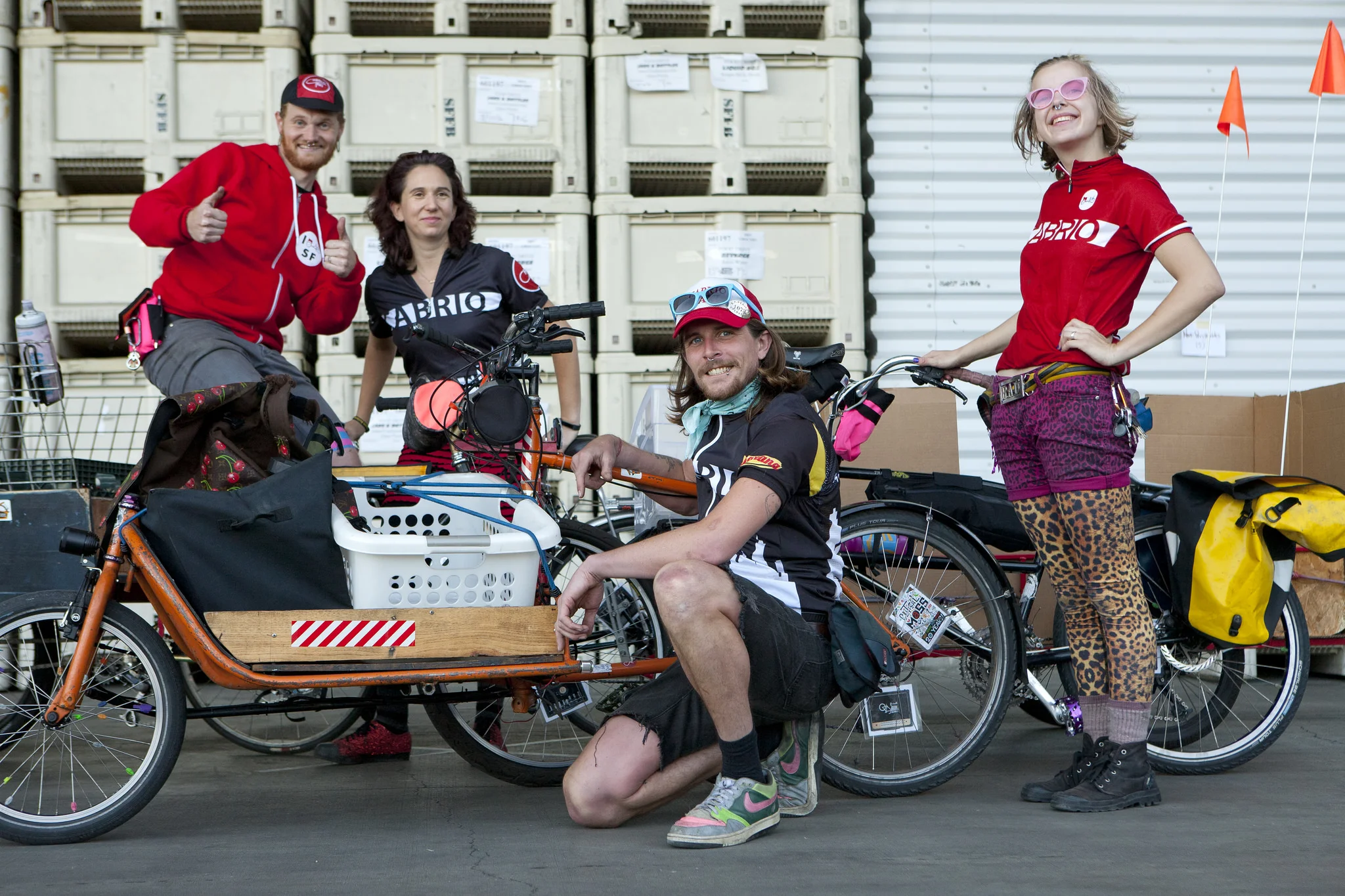 Team Cabrio Taxi (Colin Sanders, Tatiana, Brett, Mimosa, Keith). Photo by Jonathan Koshi