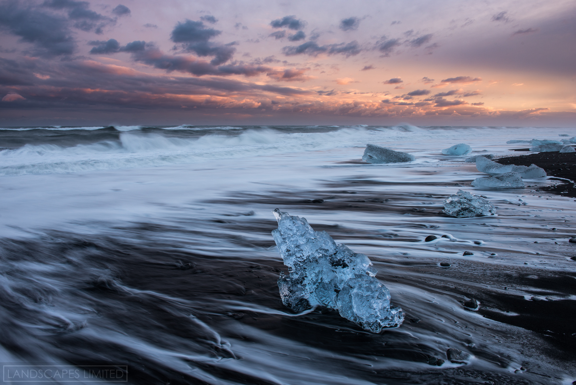 Jokulsarlon Sunset