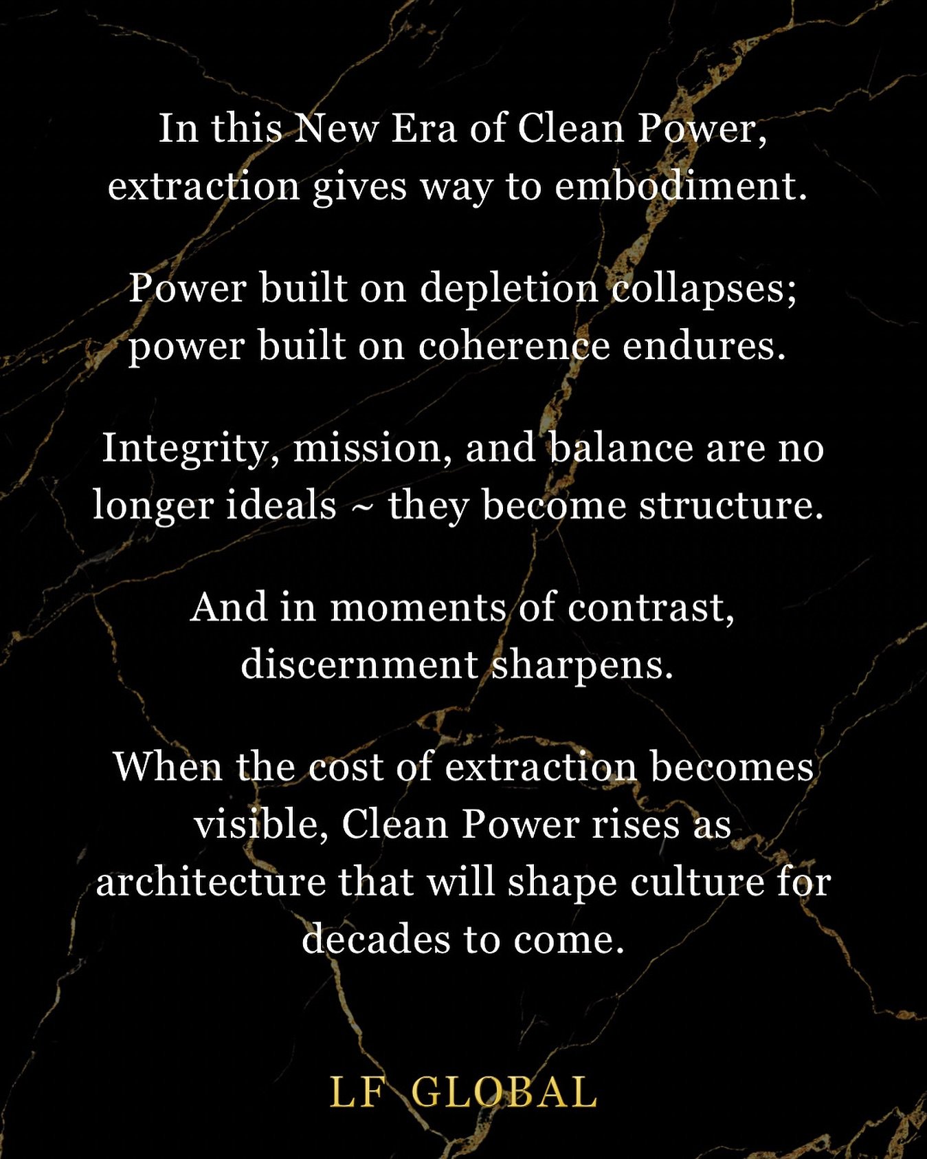 We are watching the collapse of extraction-based leadership.

Clean Power will build the next generation of regenerative legacy systems.

It begins with nervous system coherence and precise clarity in high-stakes decision making.

Founders who refine
