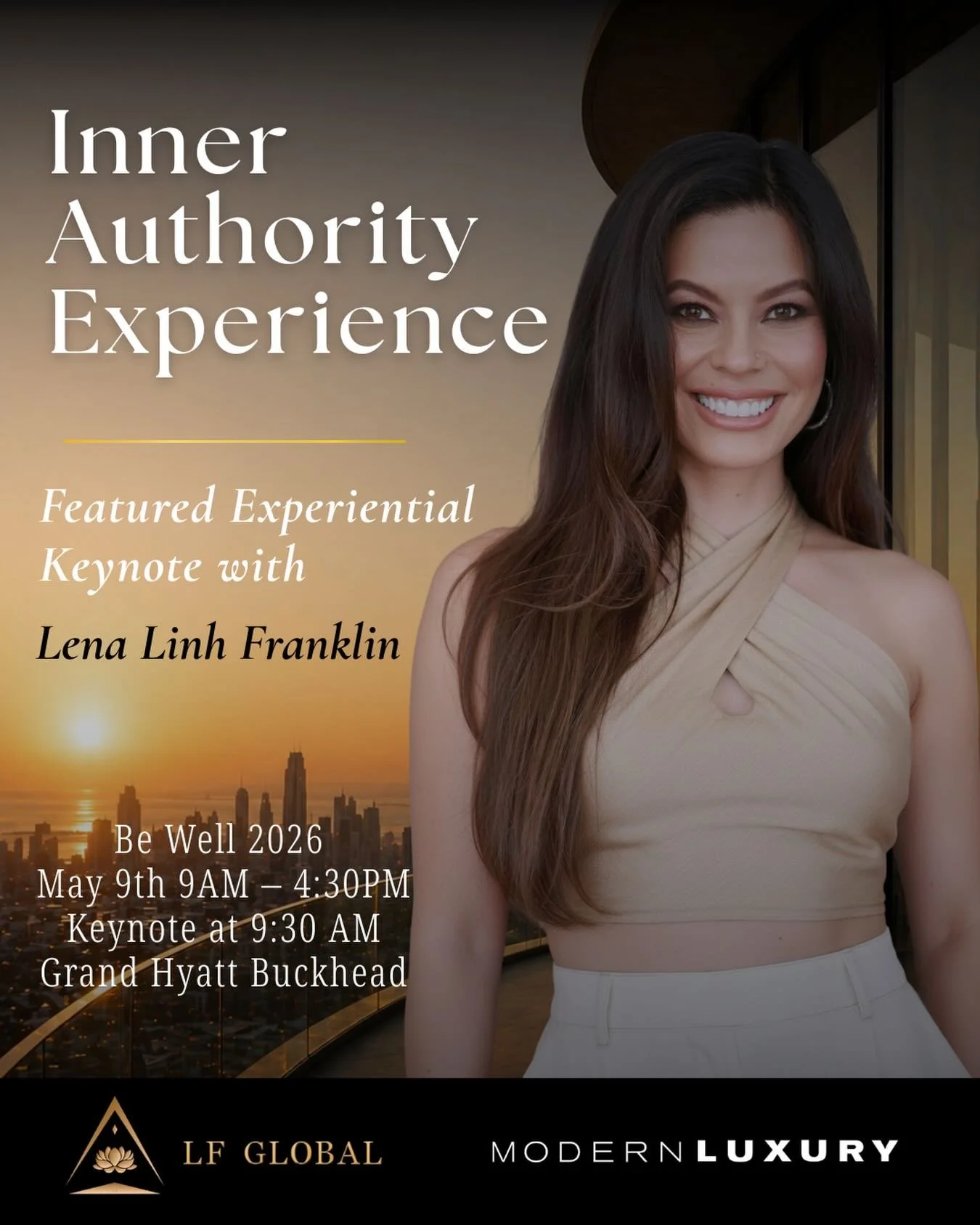 Are you ready to live your most powerful life?

I&rsquo;m honored &amp; excited to be giving the Experiential Keynote for @modernluxury&rsquo;s Be Well event in Atlanta on May 9th at the @grandhyattatlanta.

I&rsquo;ll be kicking off the day at 9:30 