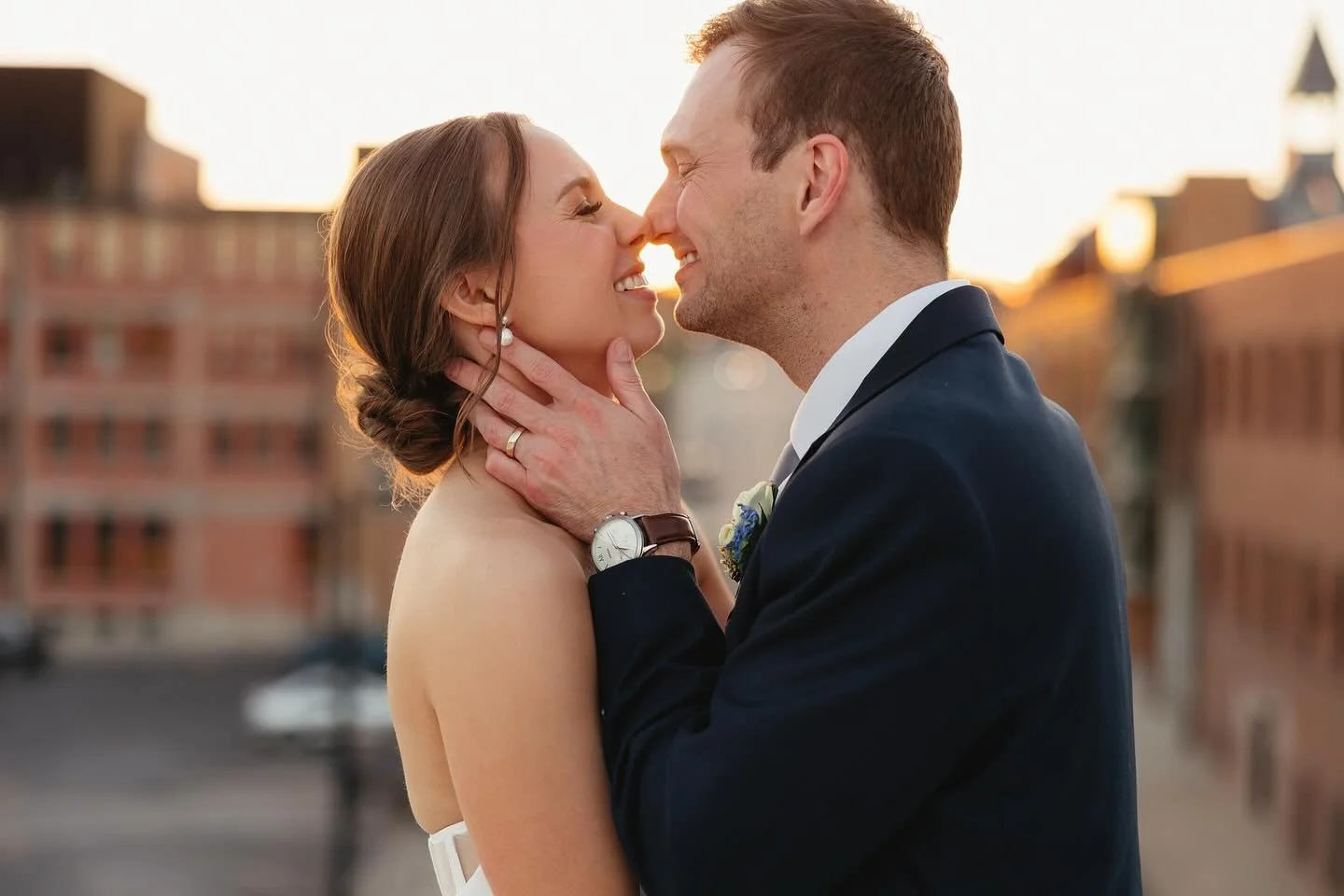 The unseasonable March heat finally broke just as we were doing sunset portraits. Sabrina and Taylor lingered a bit as we finished up and when we turned back to check on them they weren&rsquo;t looking at the sun sink below the horizon. They weren&rs