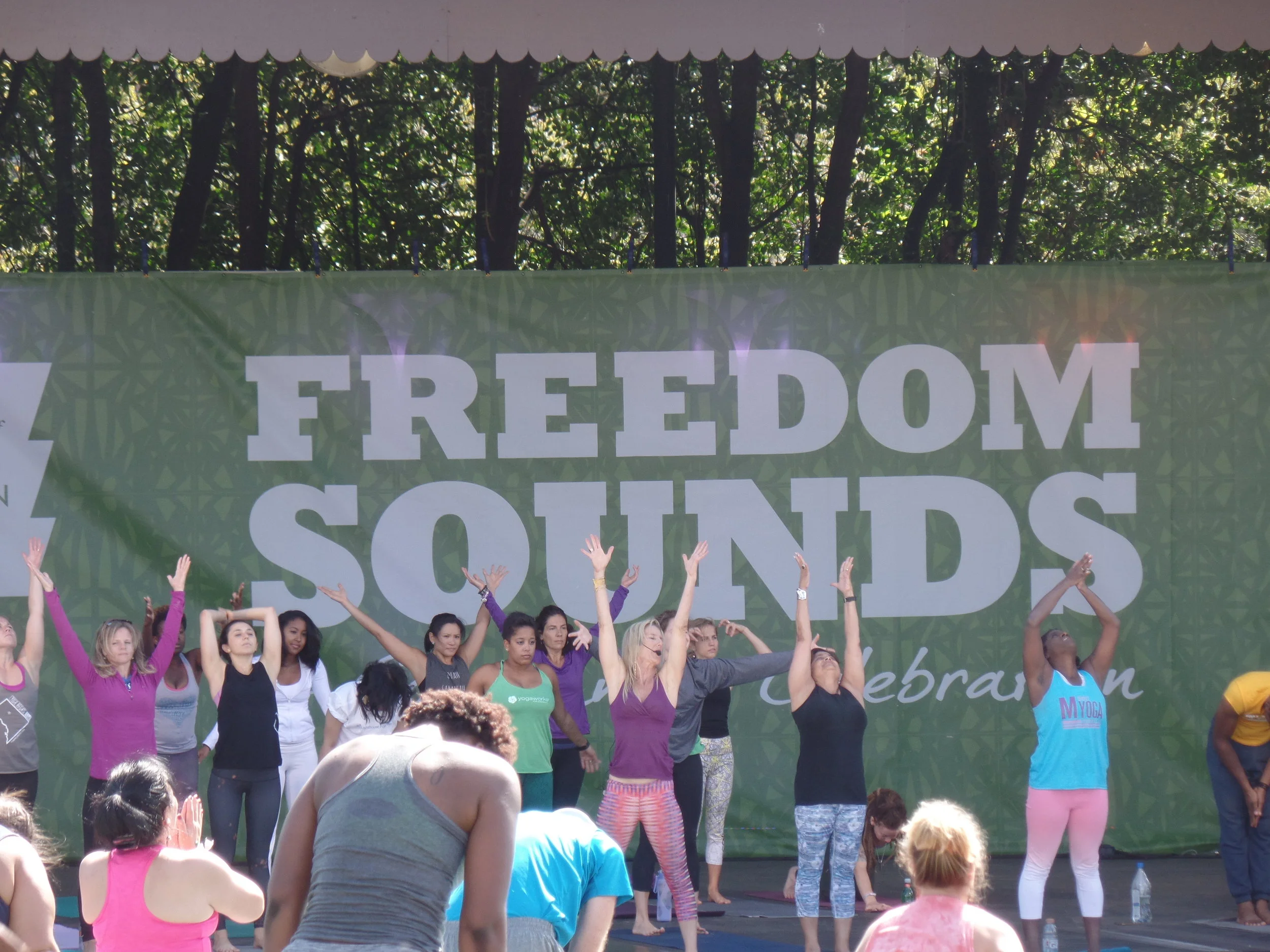 Yoga on the DC Mall with Shiva Rea