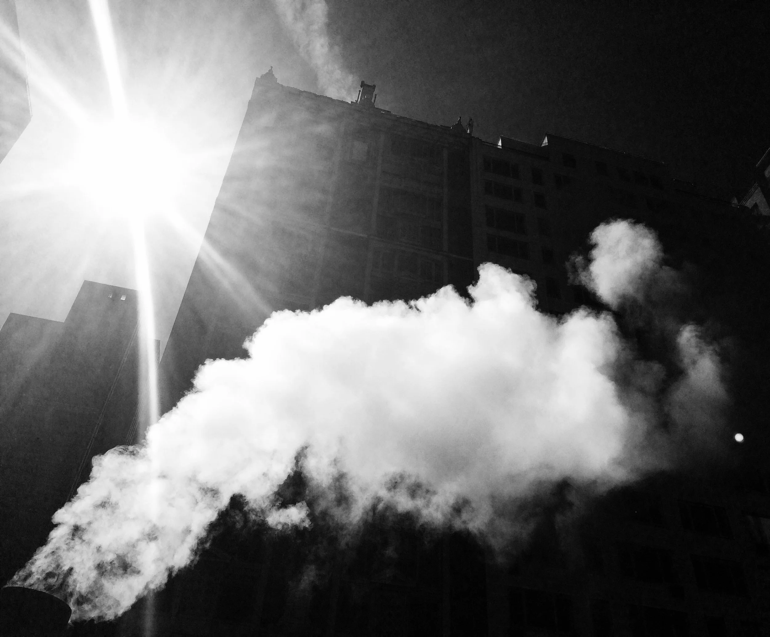 sun and smoke