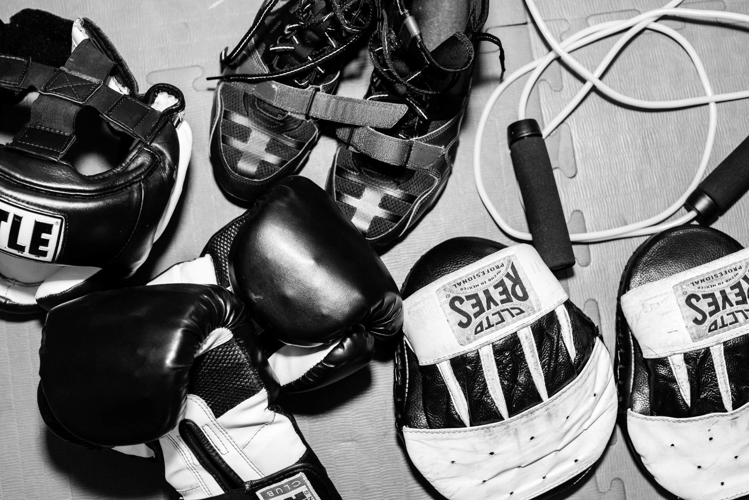 Boxing Gear at Grealish Boxing Club, Boston