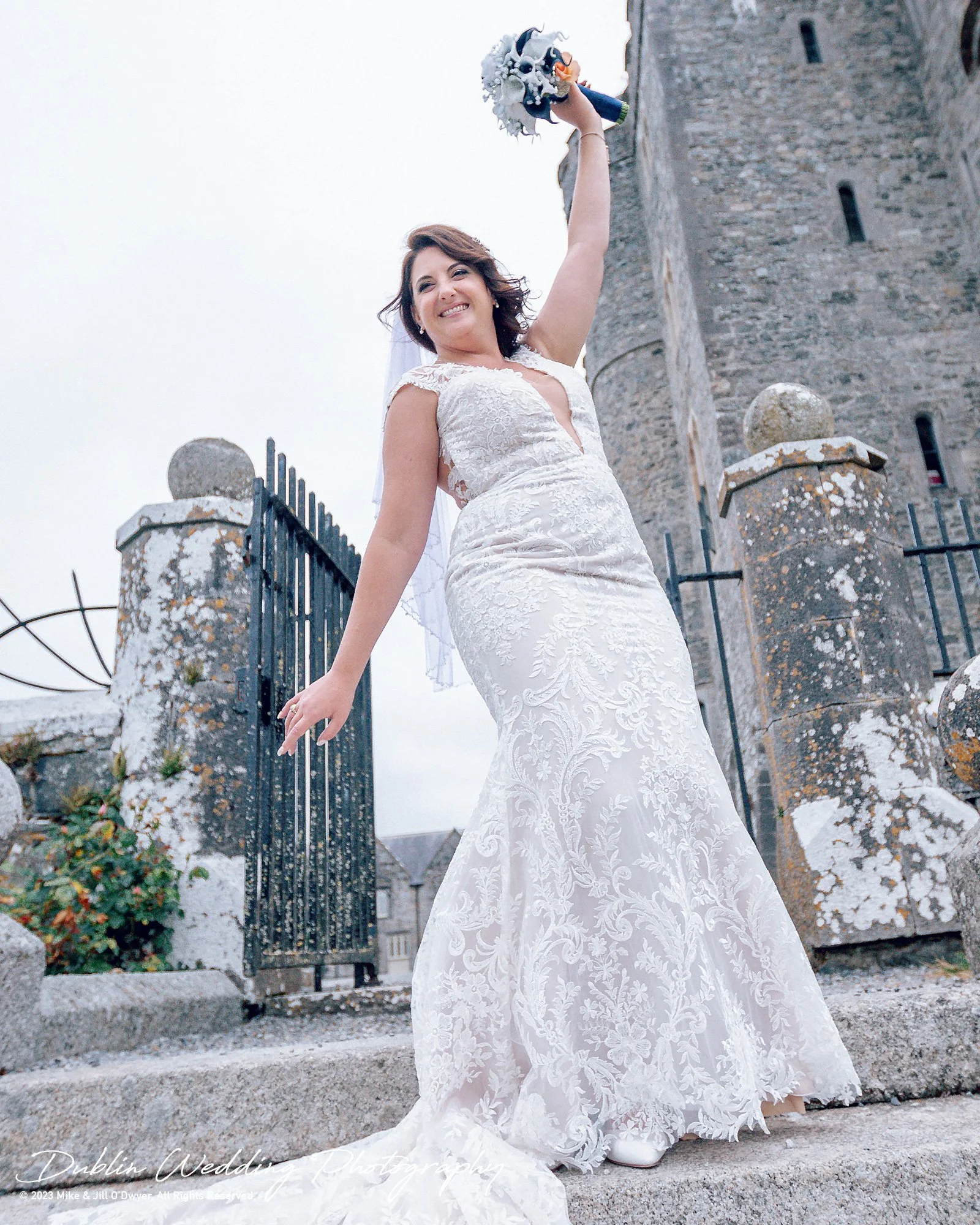 Kilkea Castle Wedding Bride Cheer