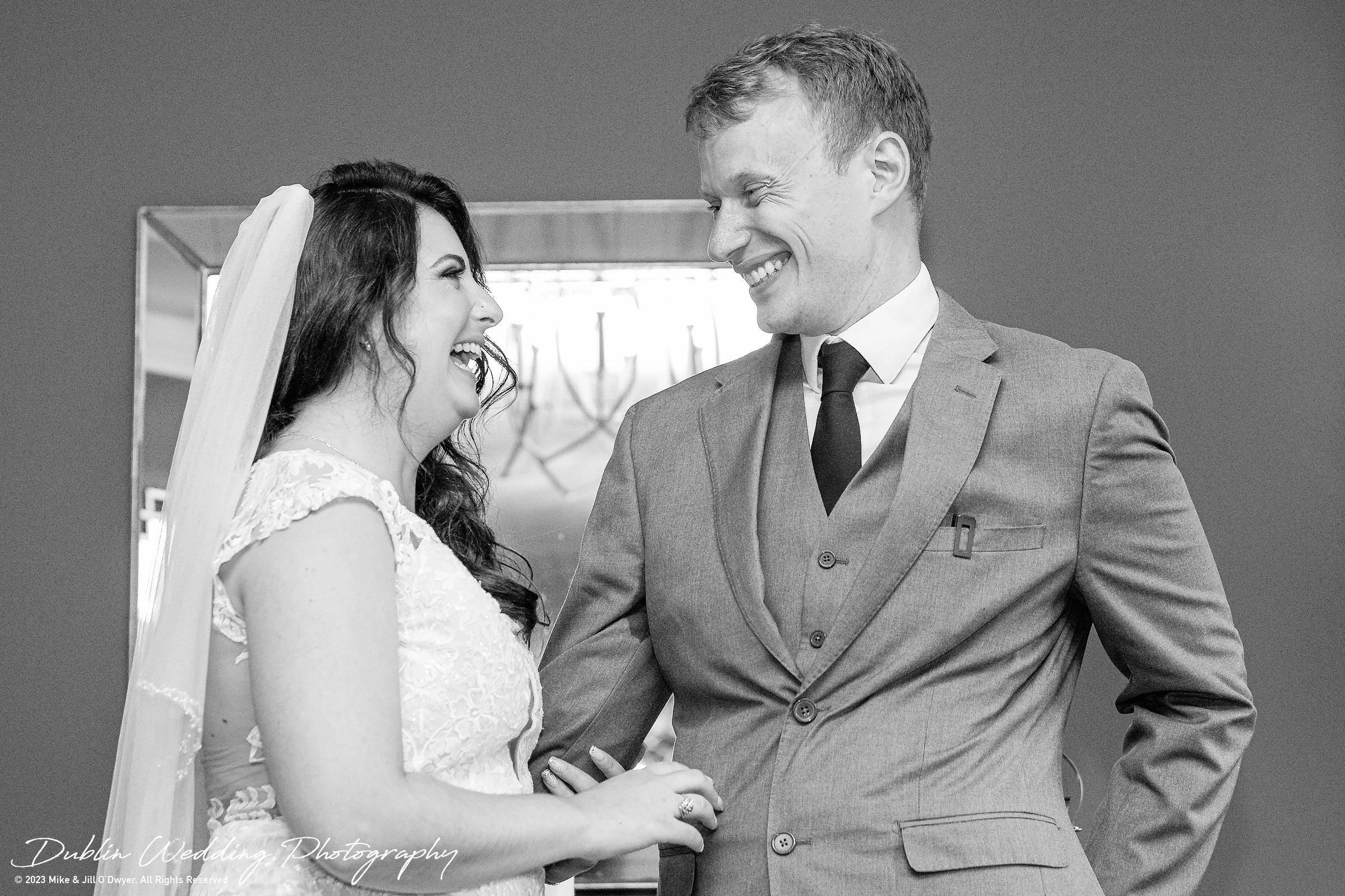 Kilkea Castle Wedding Laughing