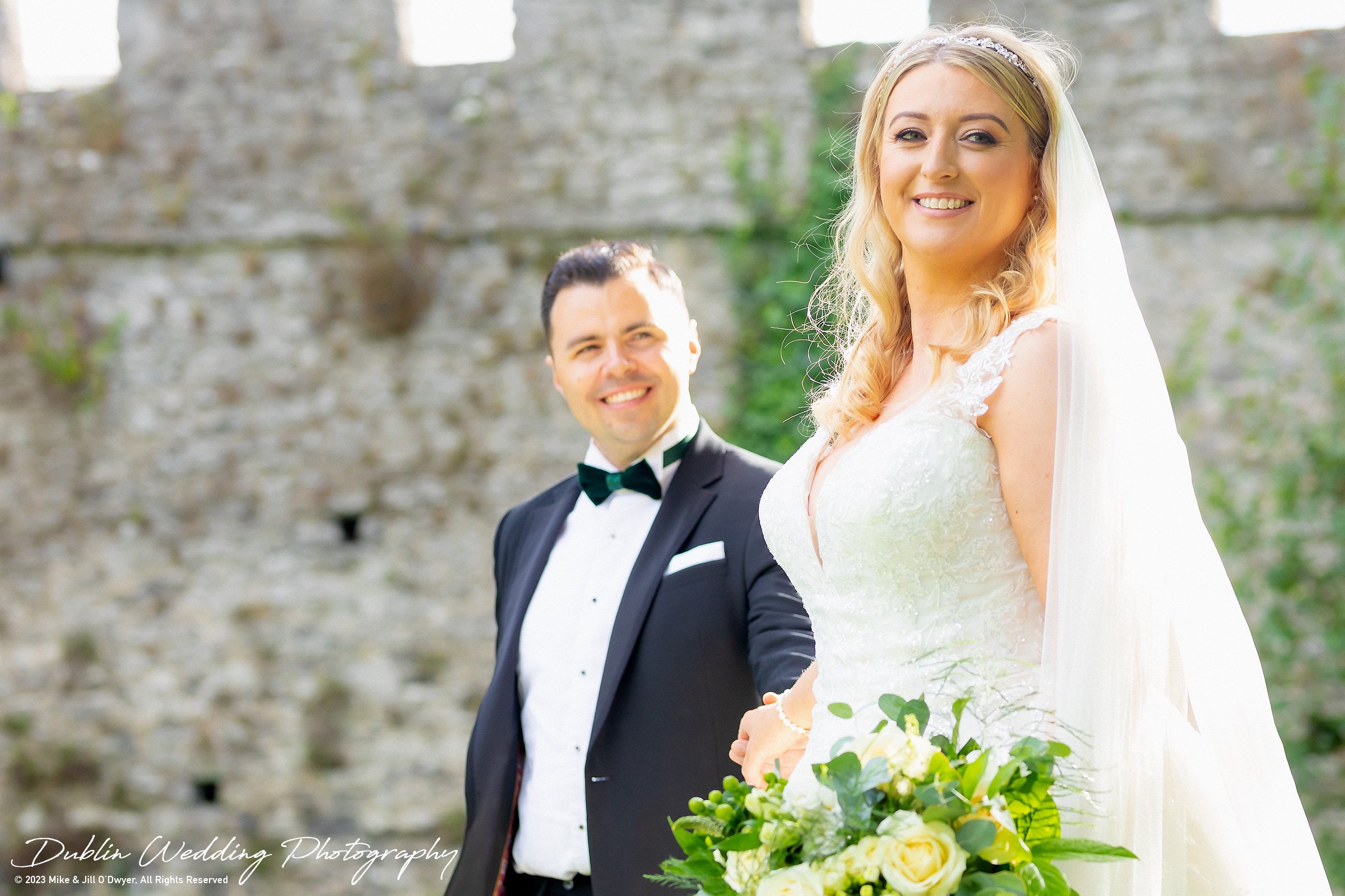 Swords Castle Wedding Bride &amp; Groom