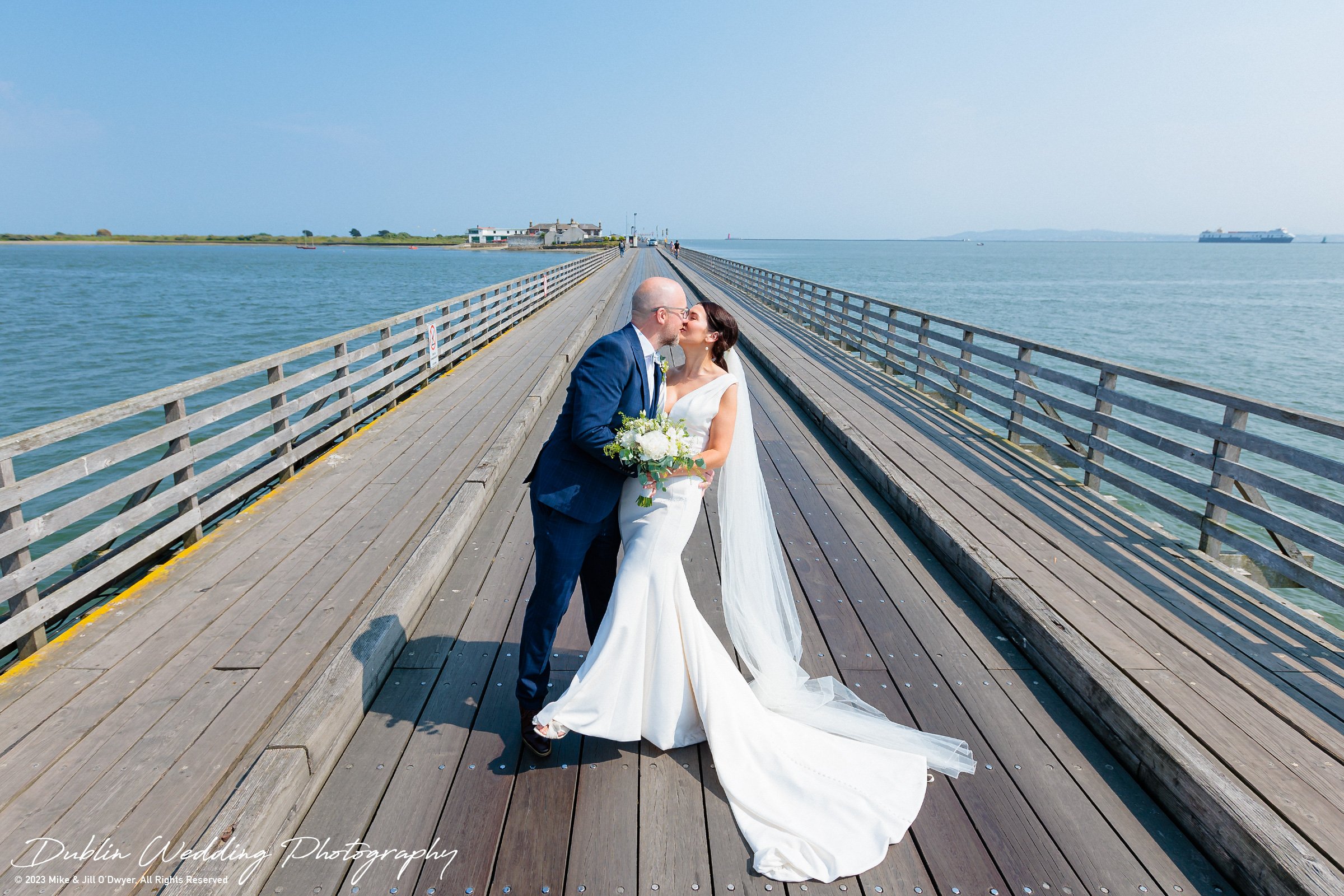 Dublin Wedding Bride &amp; Groom Wooden Bridge