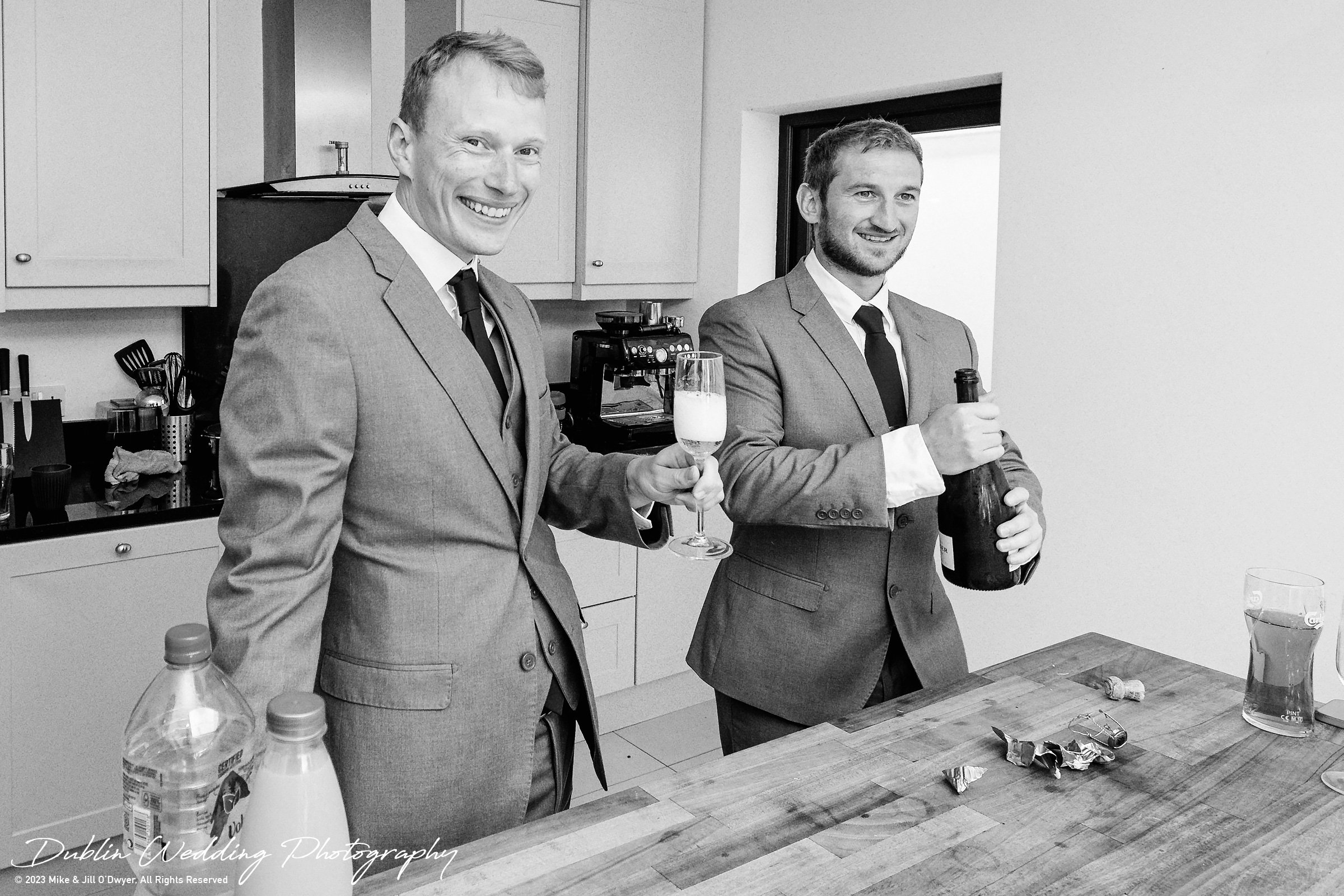 Kilkea Castle Groom & Champagne