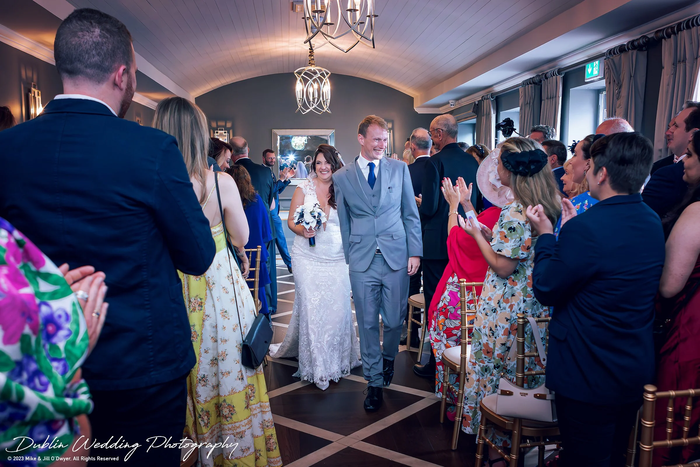 Kilkea Castle Wedding Husband & Wife