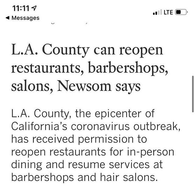 This JUST in! (at 11:11 no less!!)
.
First of all&mdash; the whole @framedsalon crew are SO excited to be able to come back together and service your glorious crowns!
.
While we have not gotten a green light until this VERY moment, we have taken thes