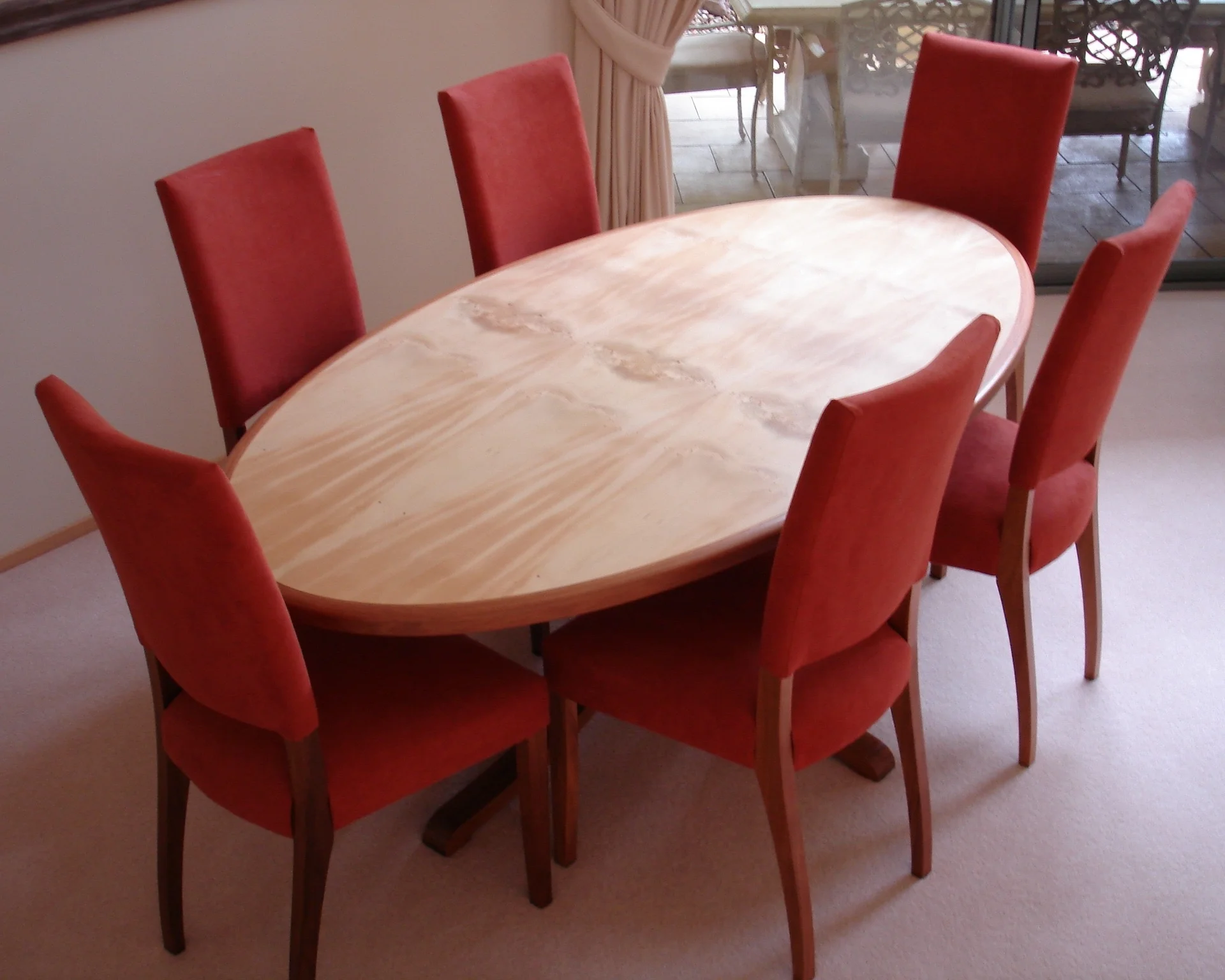 Birdseye Huon Pine and Blackwood dining setting