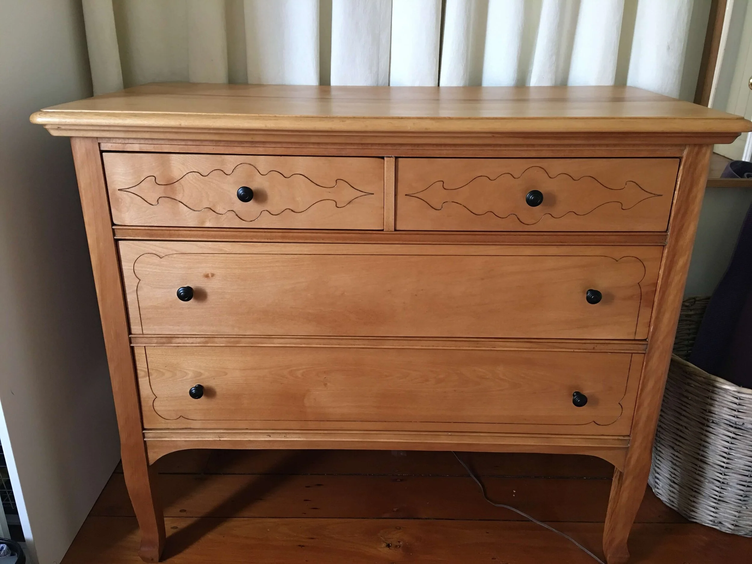 Birdseye Maple Chest of Drawers