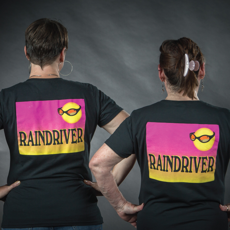 ... and the Raindriver full logo on the back