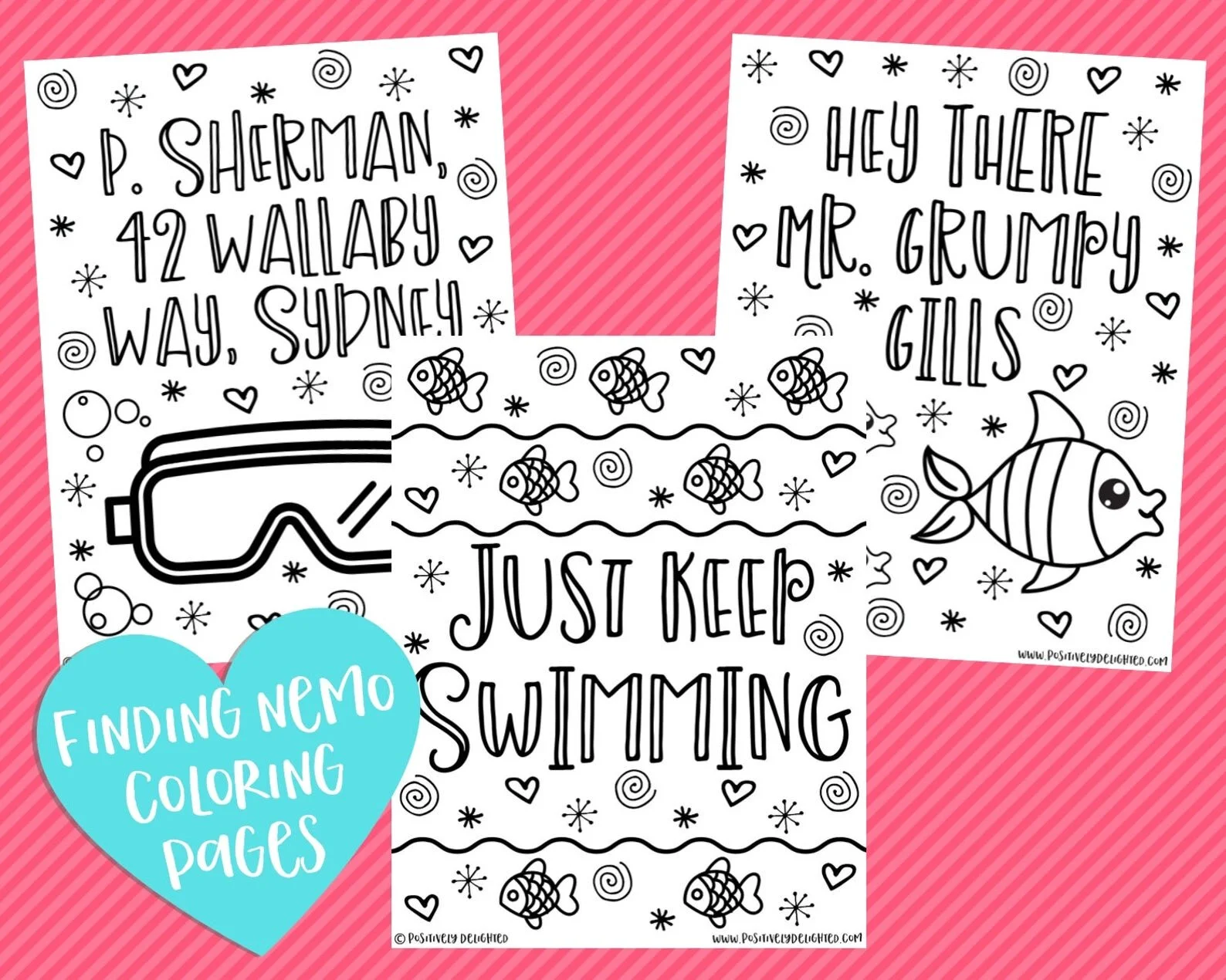 Coloring Pages for Disney Fans — Positively Delighted