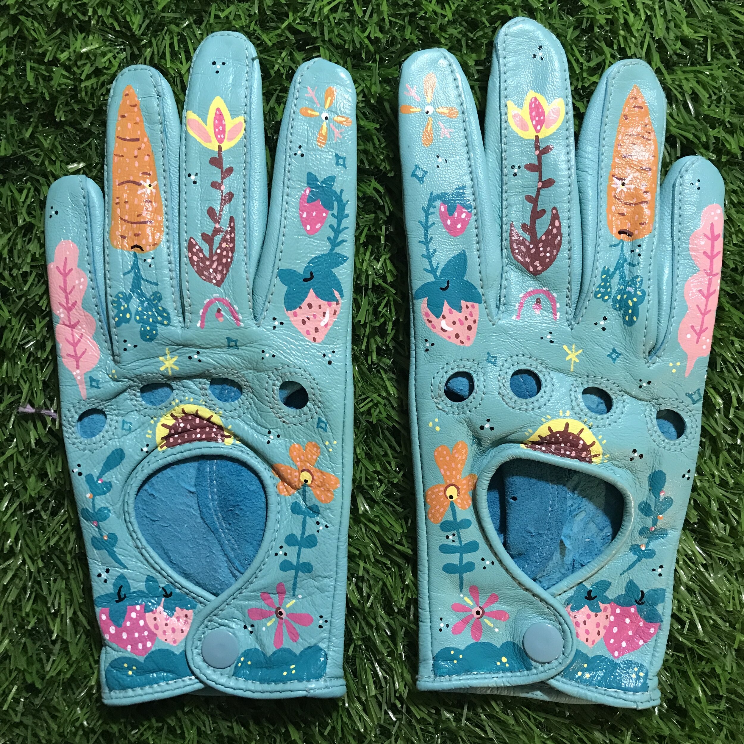 "Get to the Garden" Motorcycle Gloves