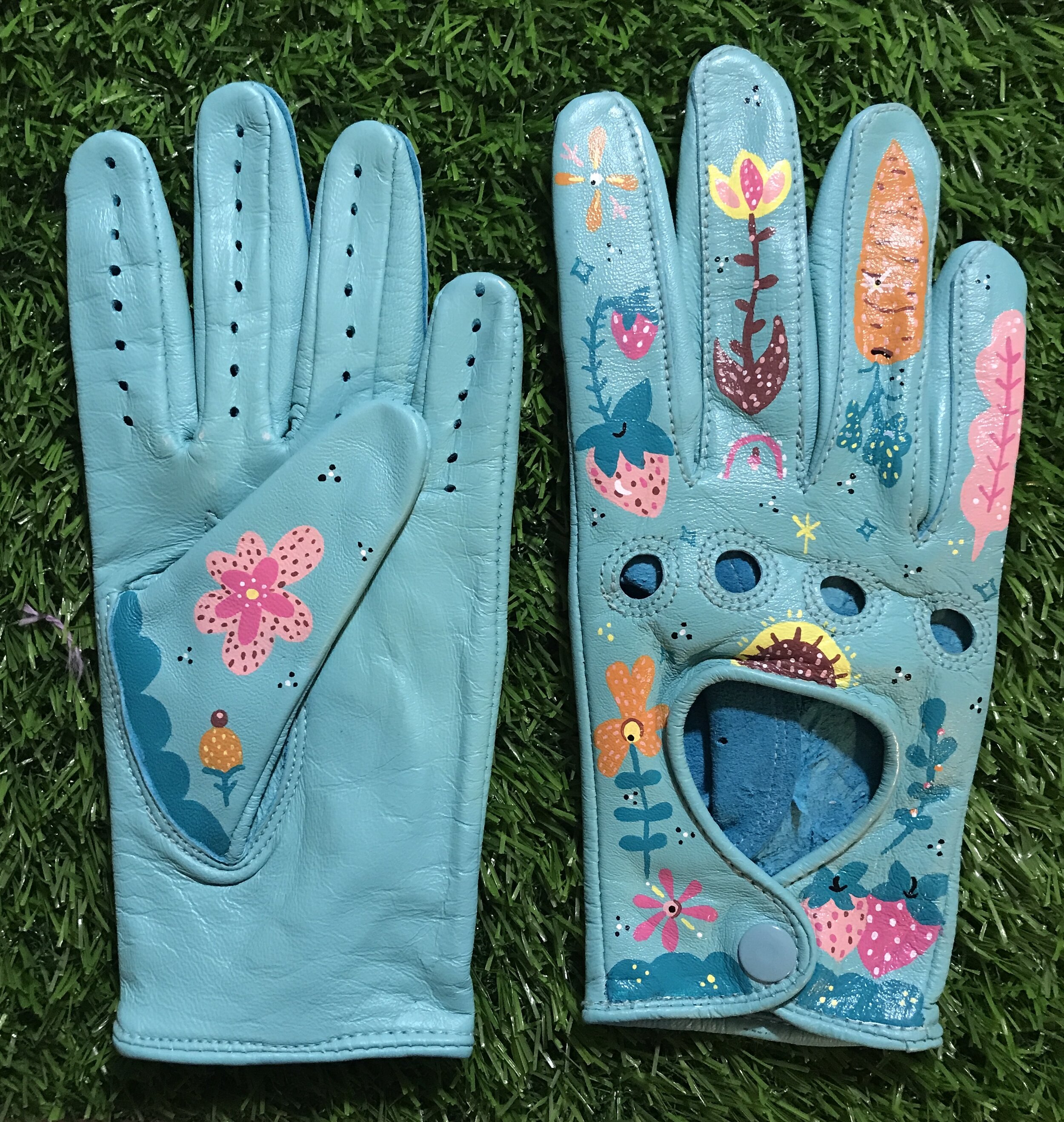 "Get to the Garden" Motorcycle Gloves