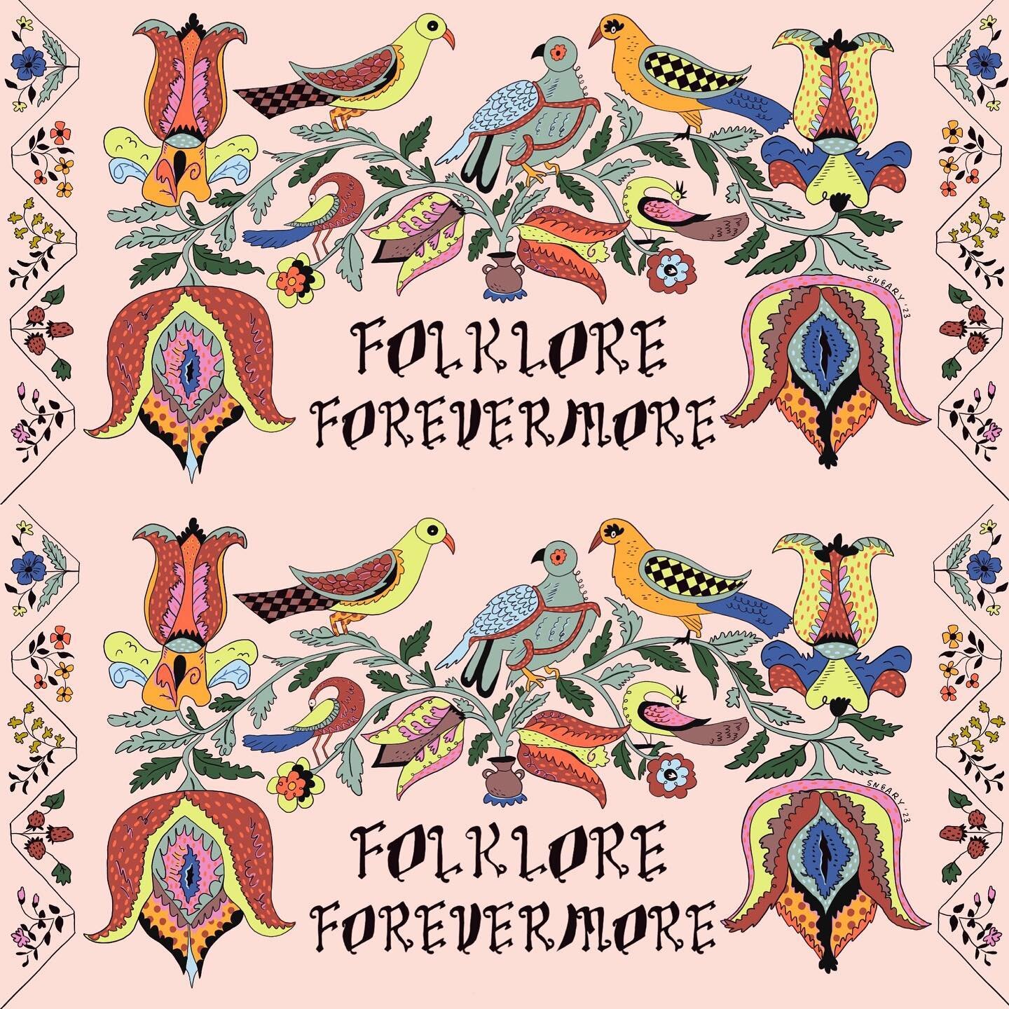 Are you a fan of folklore ? Do you drive a car ? Or do you like stickers ? 

Just sent these bumper sticker designs off to the printer. Let your folklore freak flag fly 💘