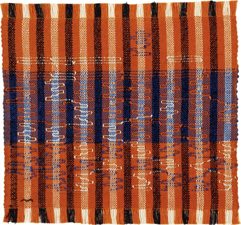 Anni Albers. Intersecting, 1962. Cotton and rayon. 40 × 41.9 cm. Josef Albers Museum Quadrat Bottrop